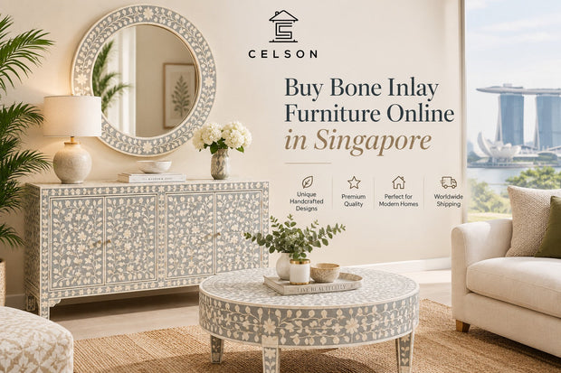 Buy Bone Inlay Furniture Online in Singapore Celson