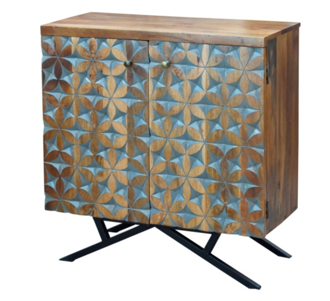 Sofia Carved Wooden Chest