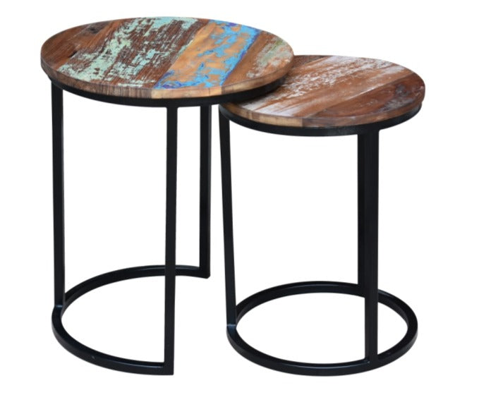 Wesley Wooden Nesting Table