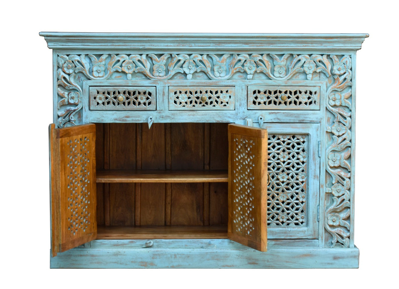 Amora Hand Carved Wooden Sideboard