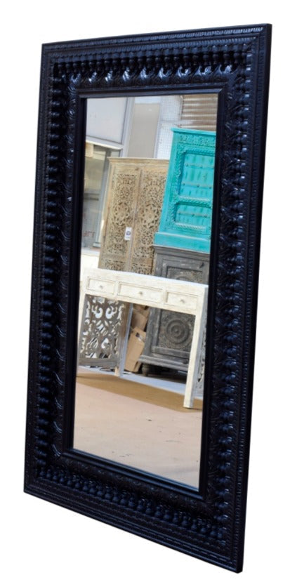 Jace Hand Carved Wooden Mirror