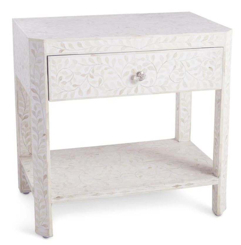 Leah Bone Inlay Bedside