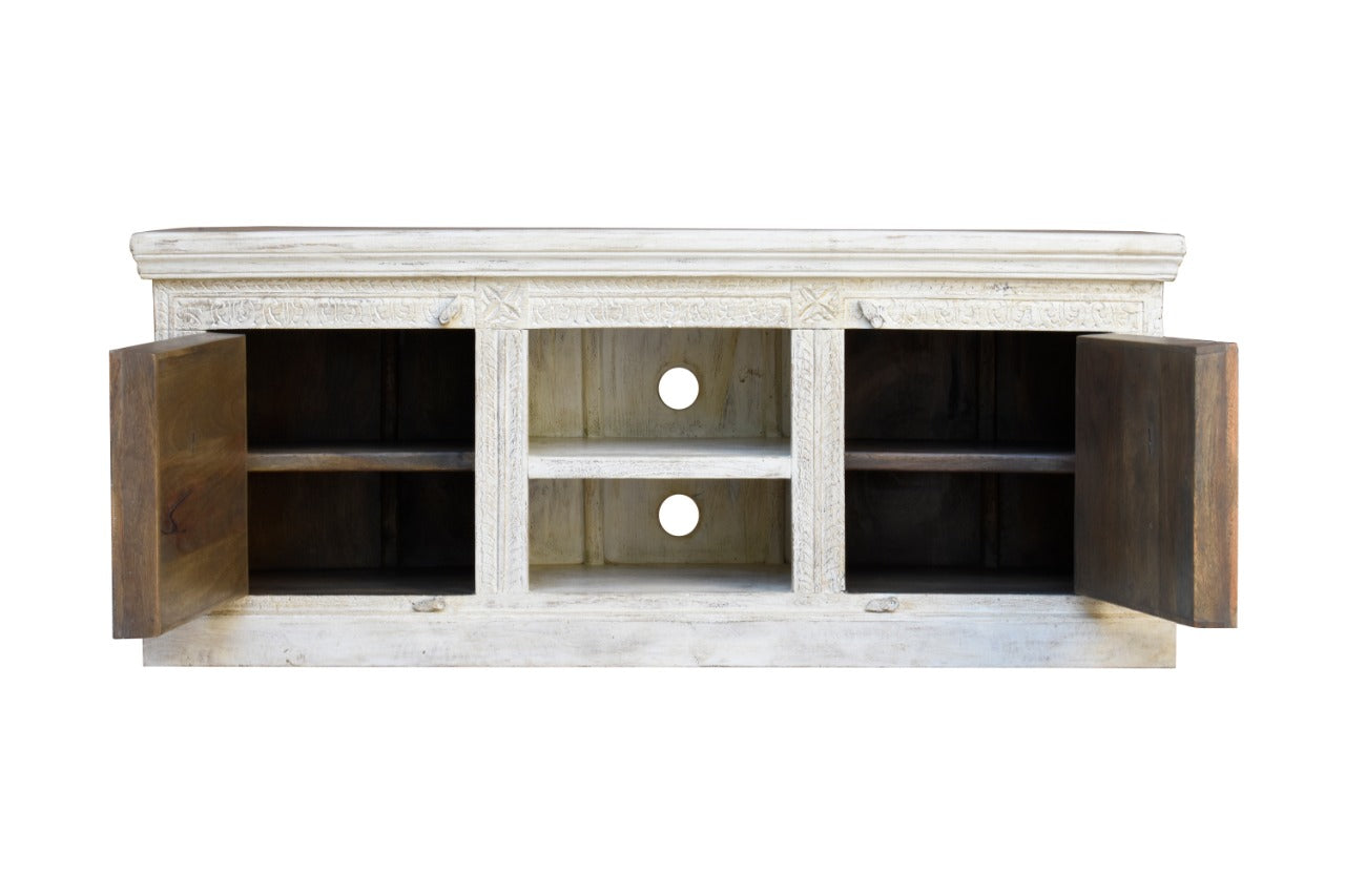 Busch Hand Carved Wooden TV Cabinet