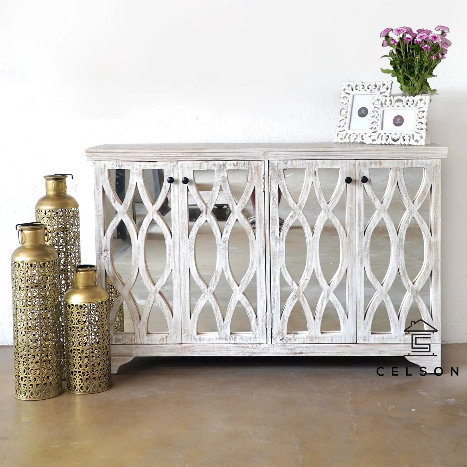 Zeona Hand Carved Sideboard