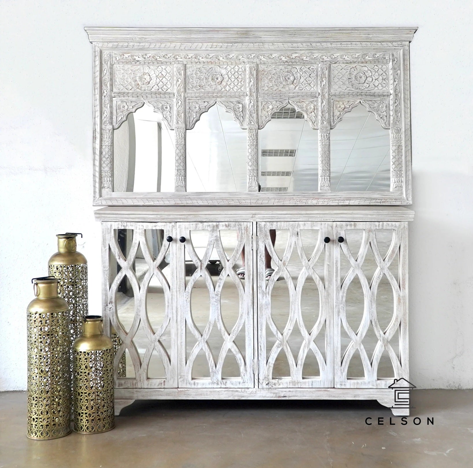 Zeona Hand Carved Sideboard