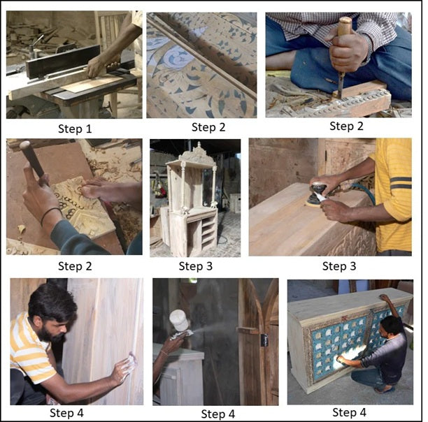 Gauri Mother of Pearl Inlay Coffee Table