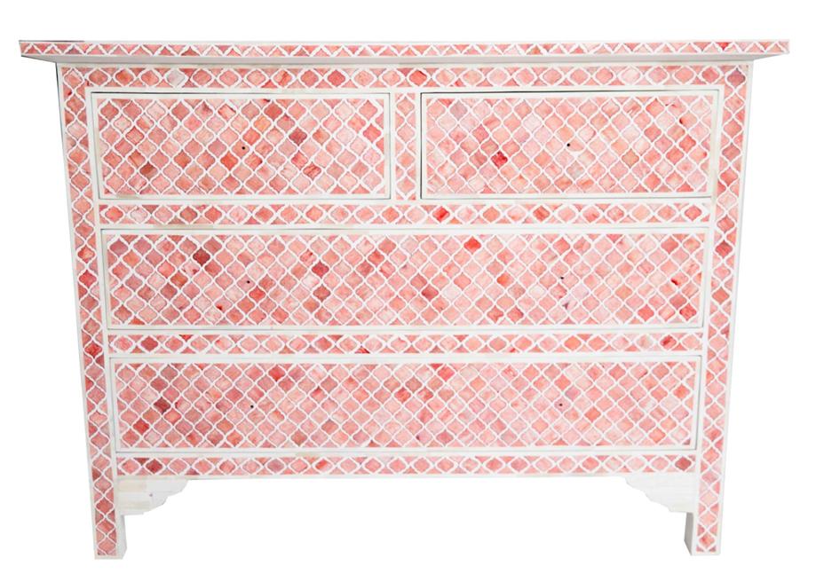Eva Bone Inlay Chest of Drawer