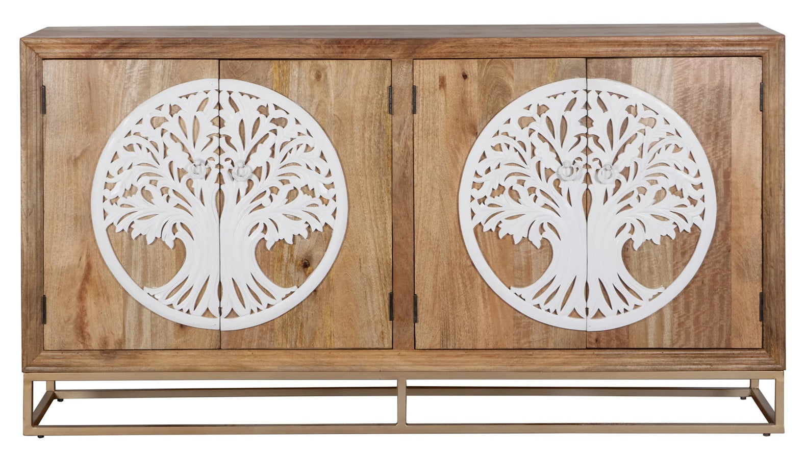 Leona Hand Card Wooden Sideboard