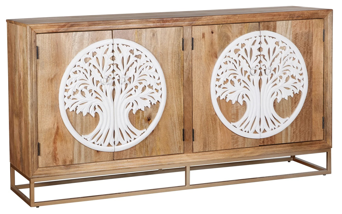 Leona Hand Card Wooden Sideboard