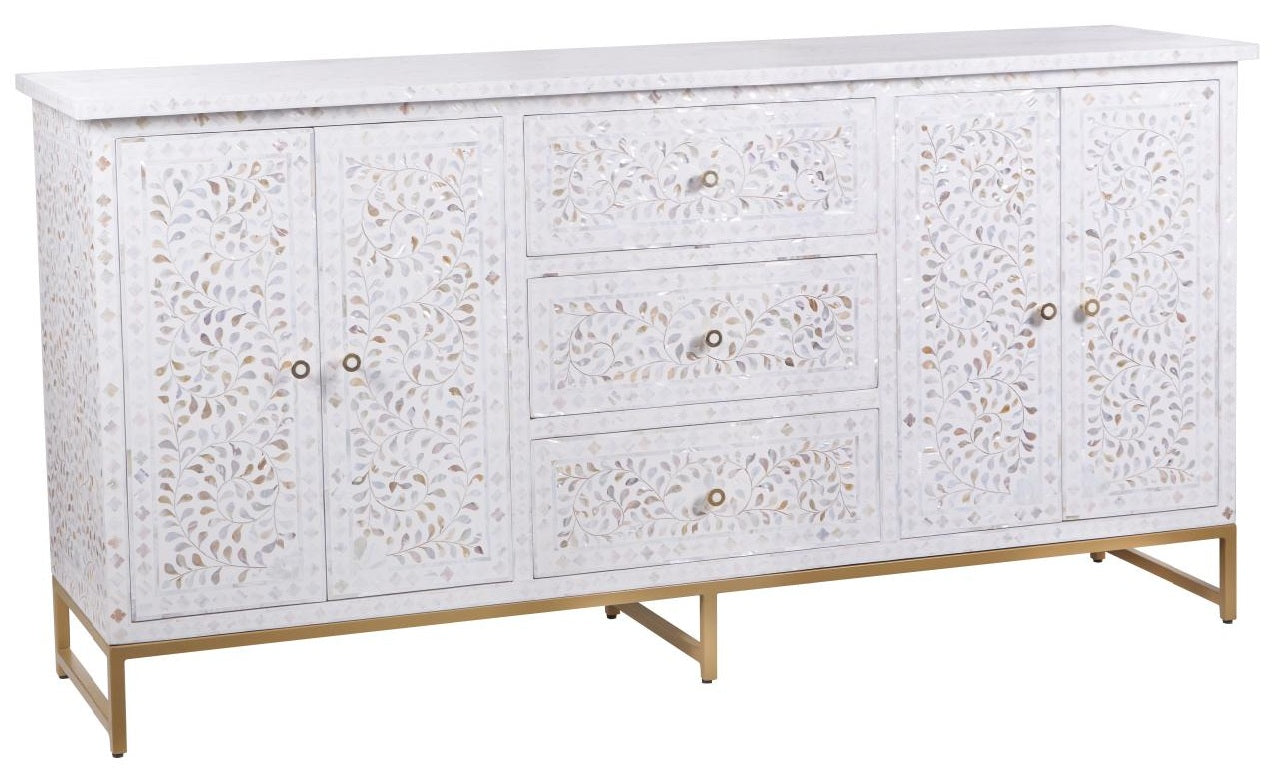Maple Mother of Pearl Inlay Sideboard