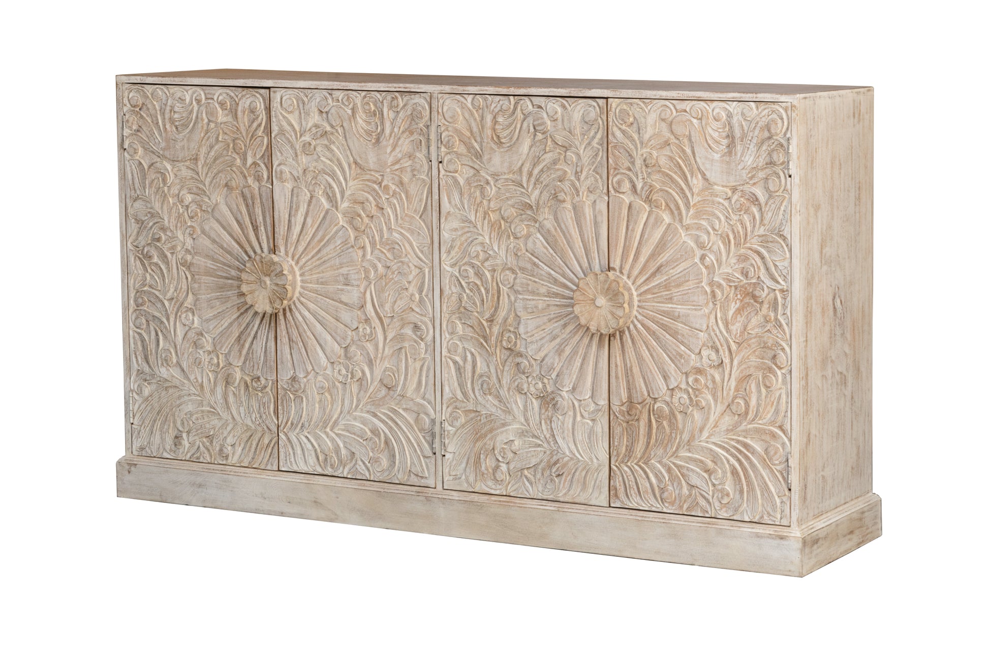 Jade Hand Carved Wooden Shoe Cabinet