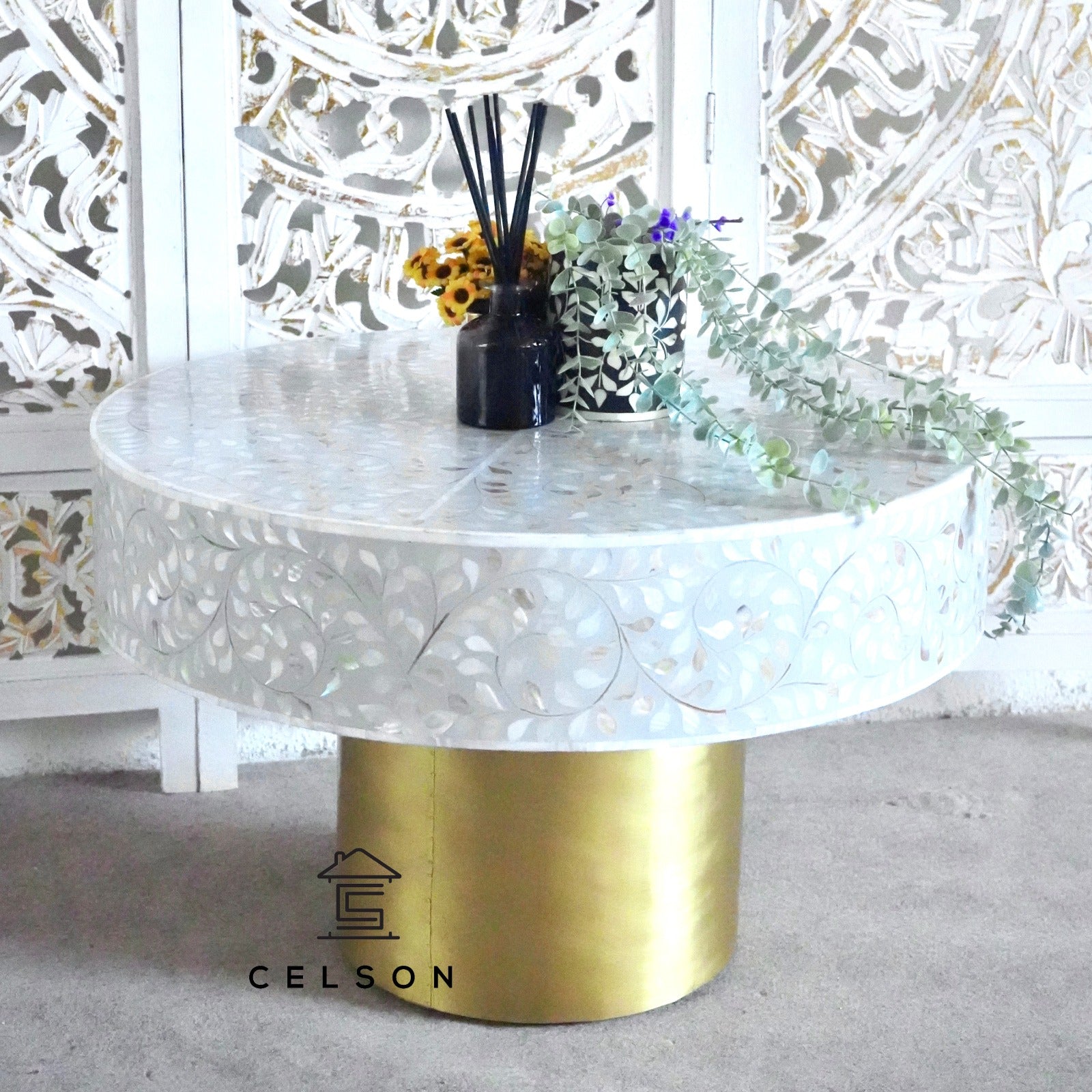 Eriea Mother of Pearl Coffee Table