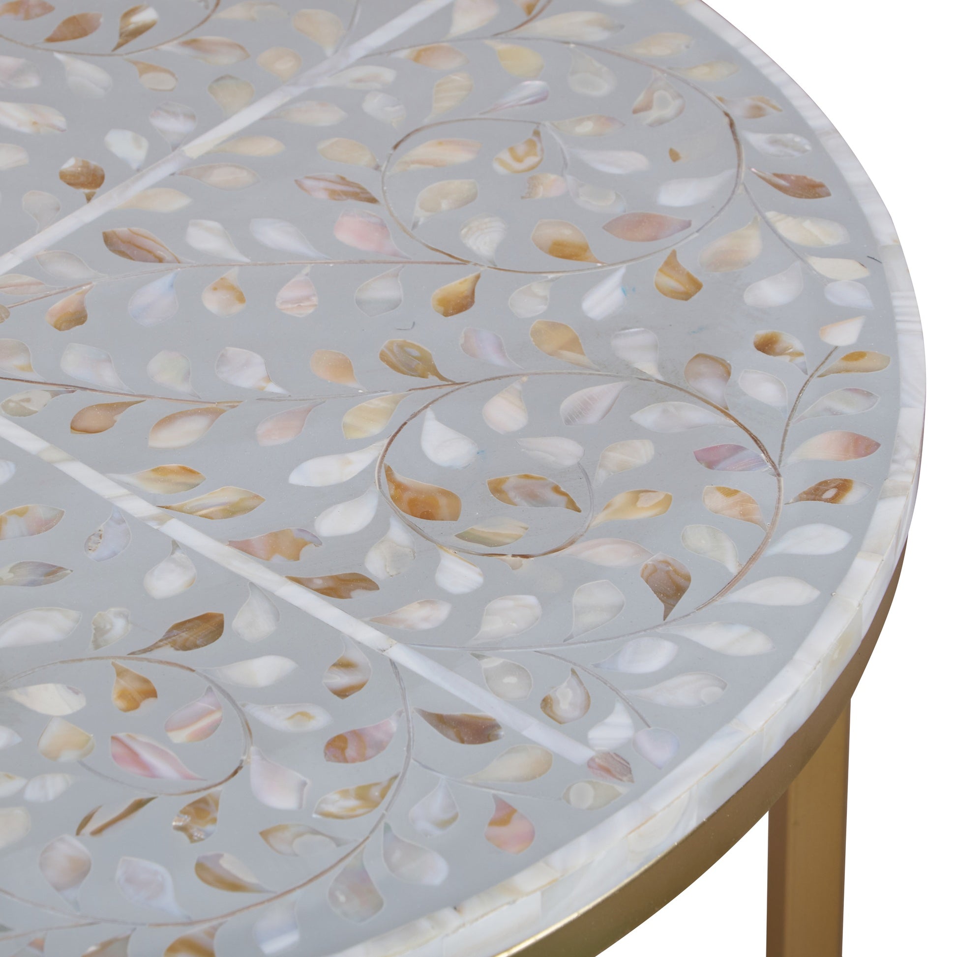 Emma Mother of Pearl Inlay Nesting Coffee Table