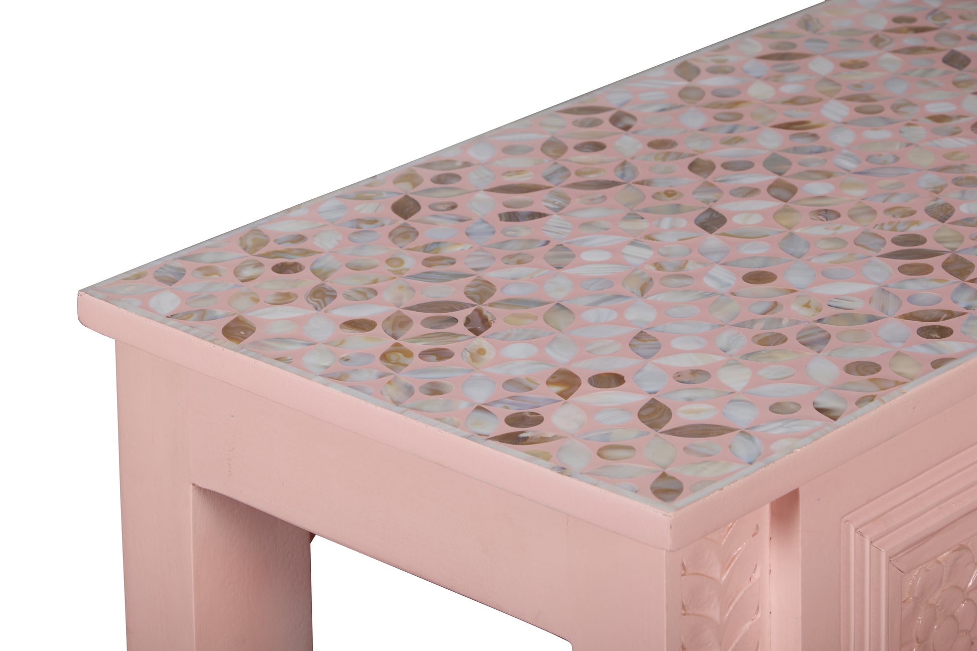 Dia Hand Carved Console Table