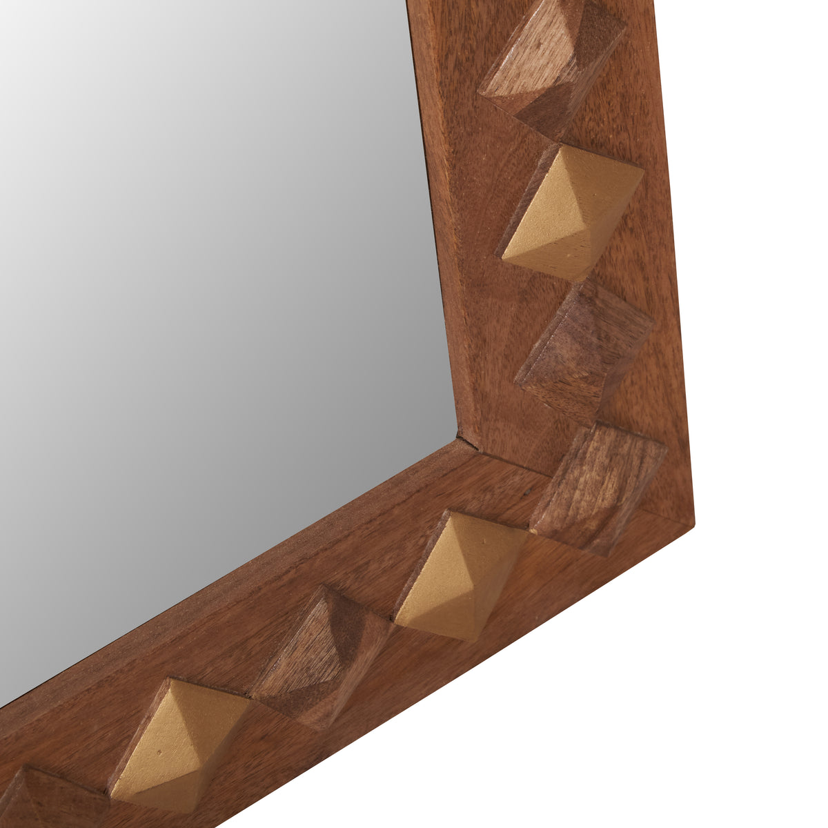 Riva Hand Carved Wooden Mirror
