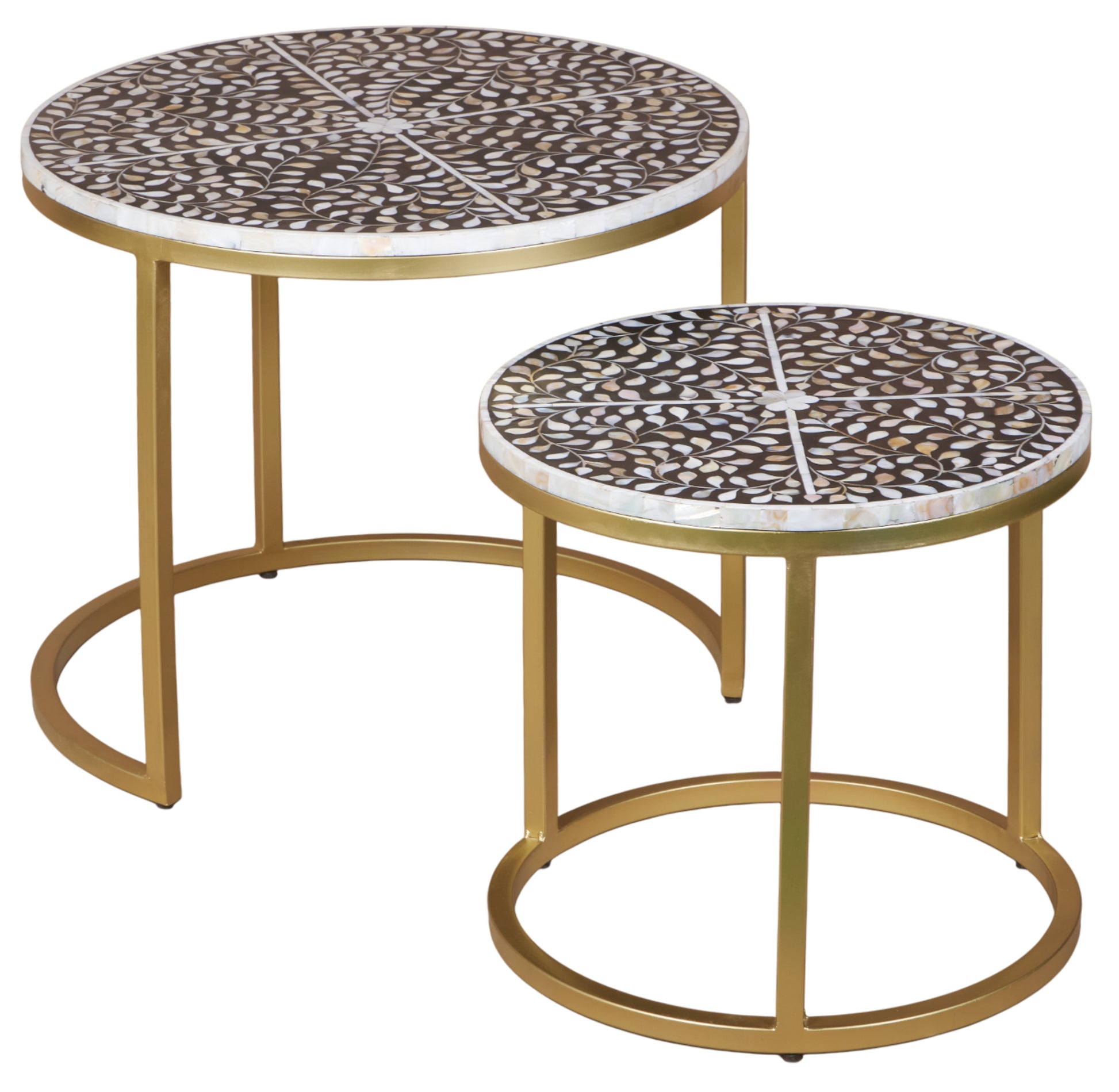 Liam Mother of Pearl Inlay Nesting Table