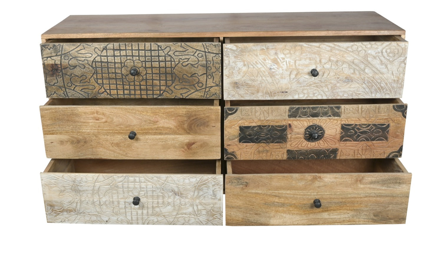 Oswin Carved Wooden Dresser