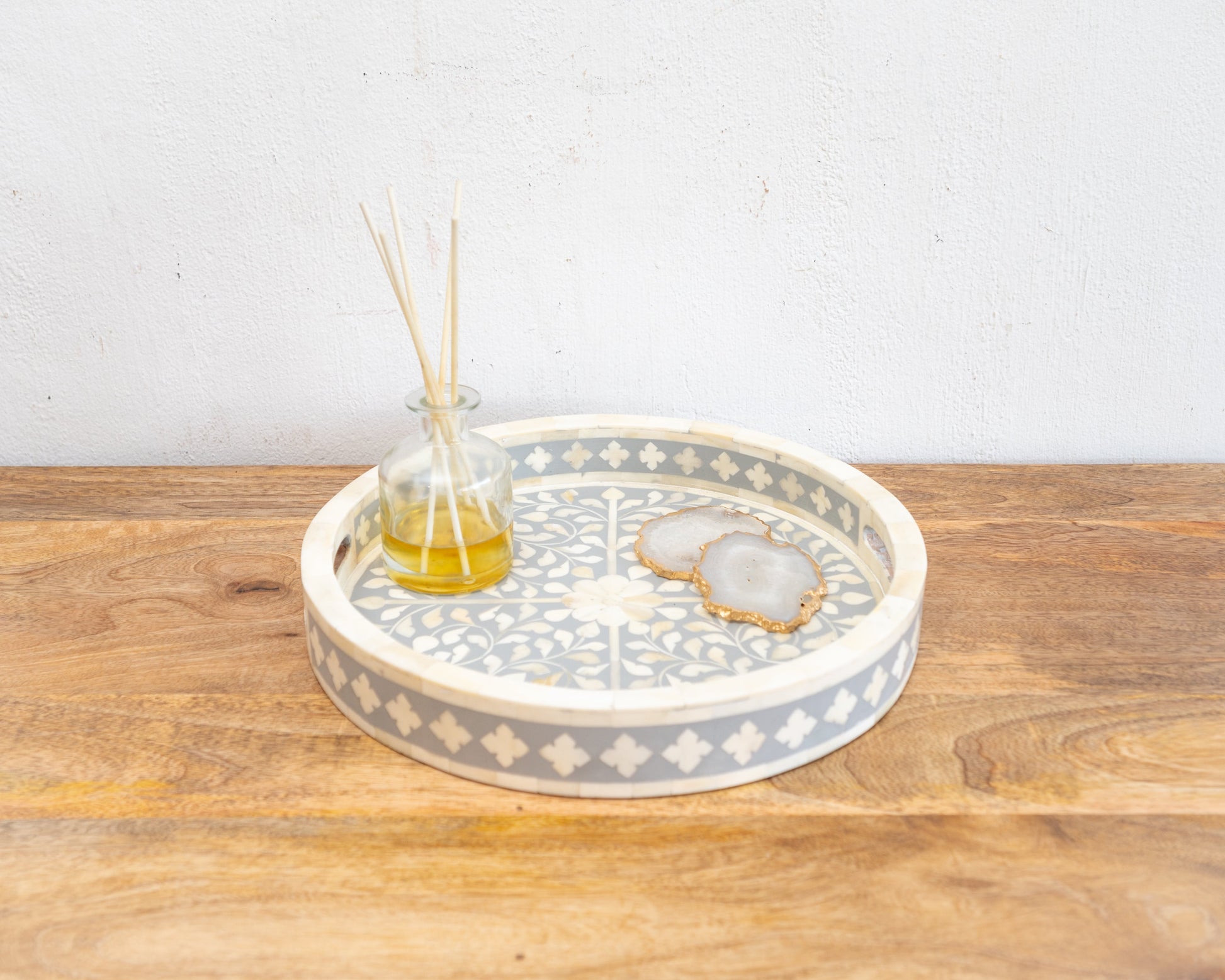 Yuvi Bone Inlay Tray