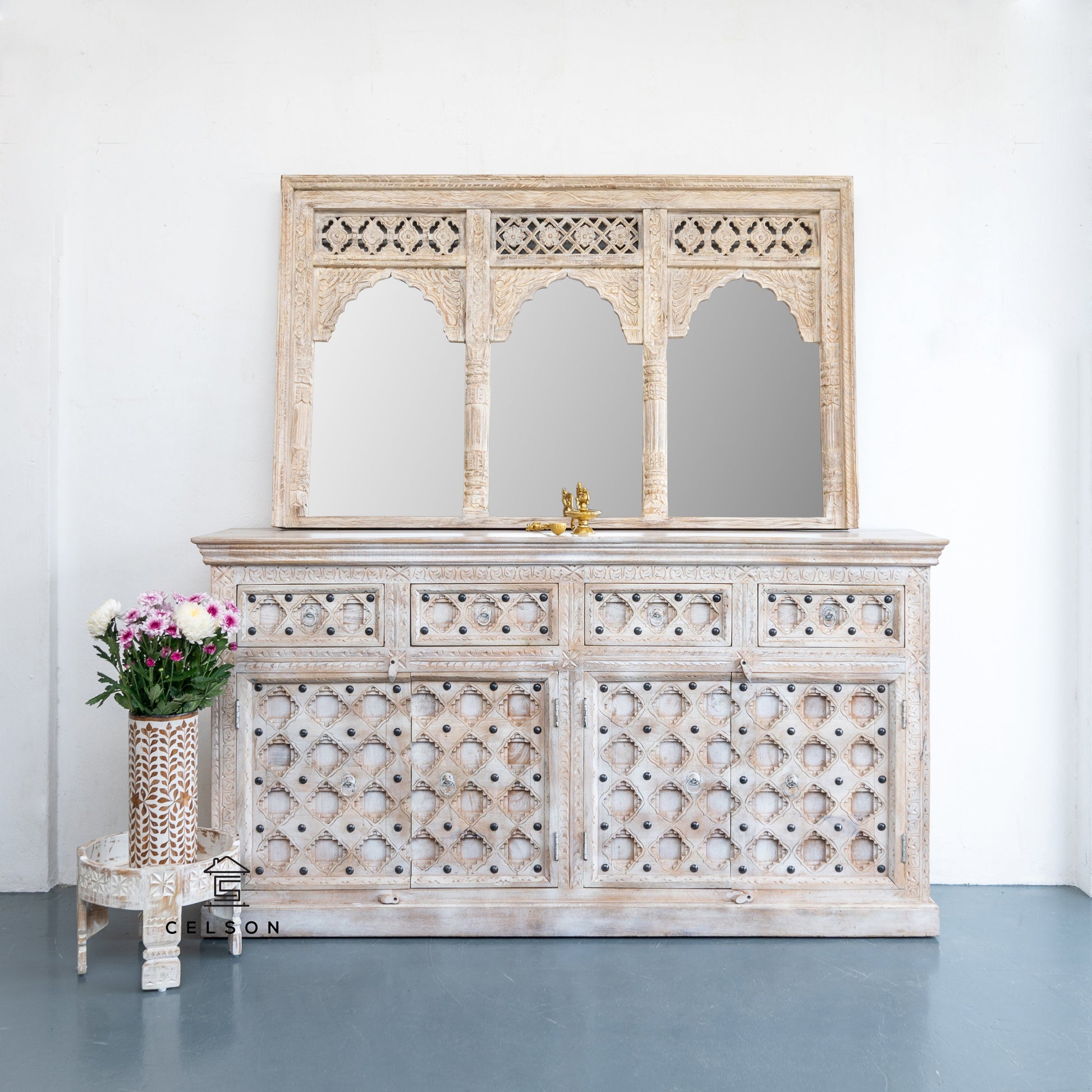 Arabella hand Carved Sideboard