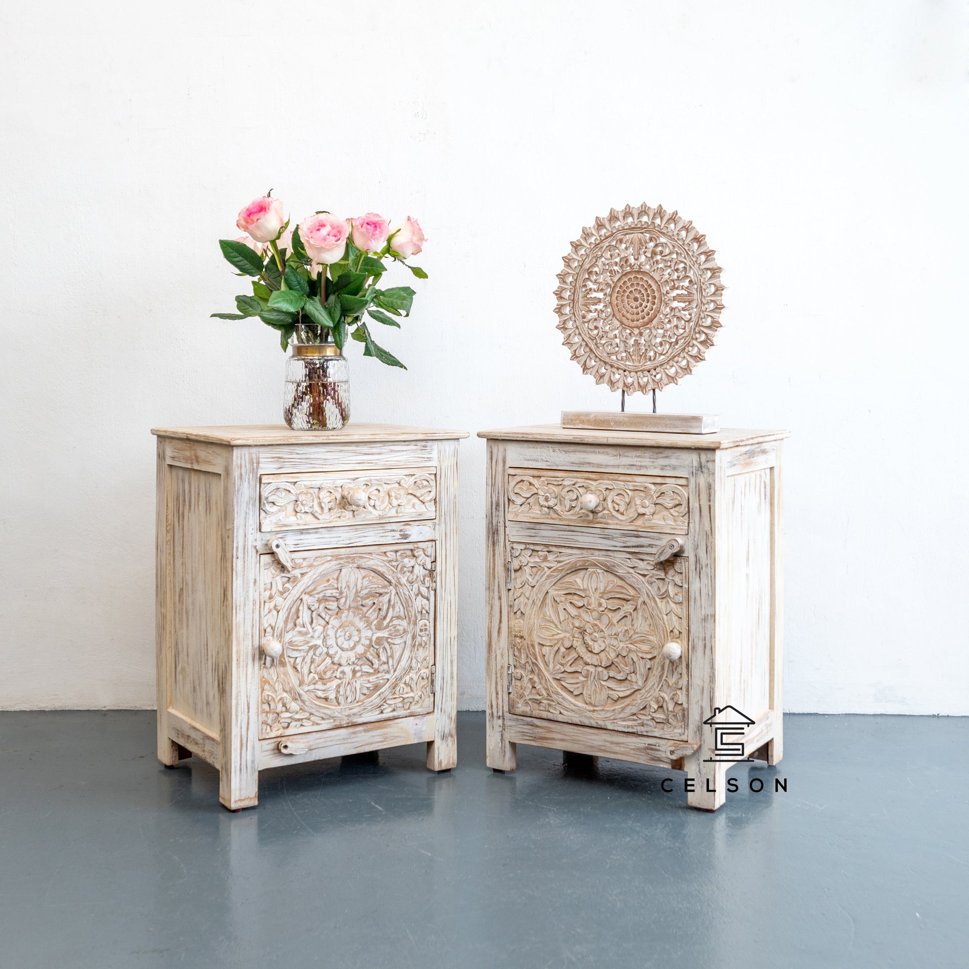 Diane Wooden Bedside