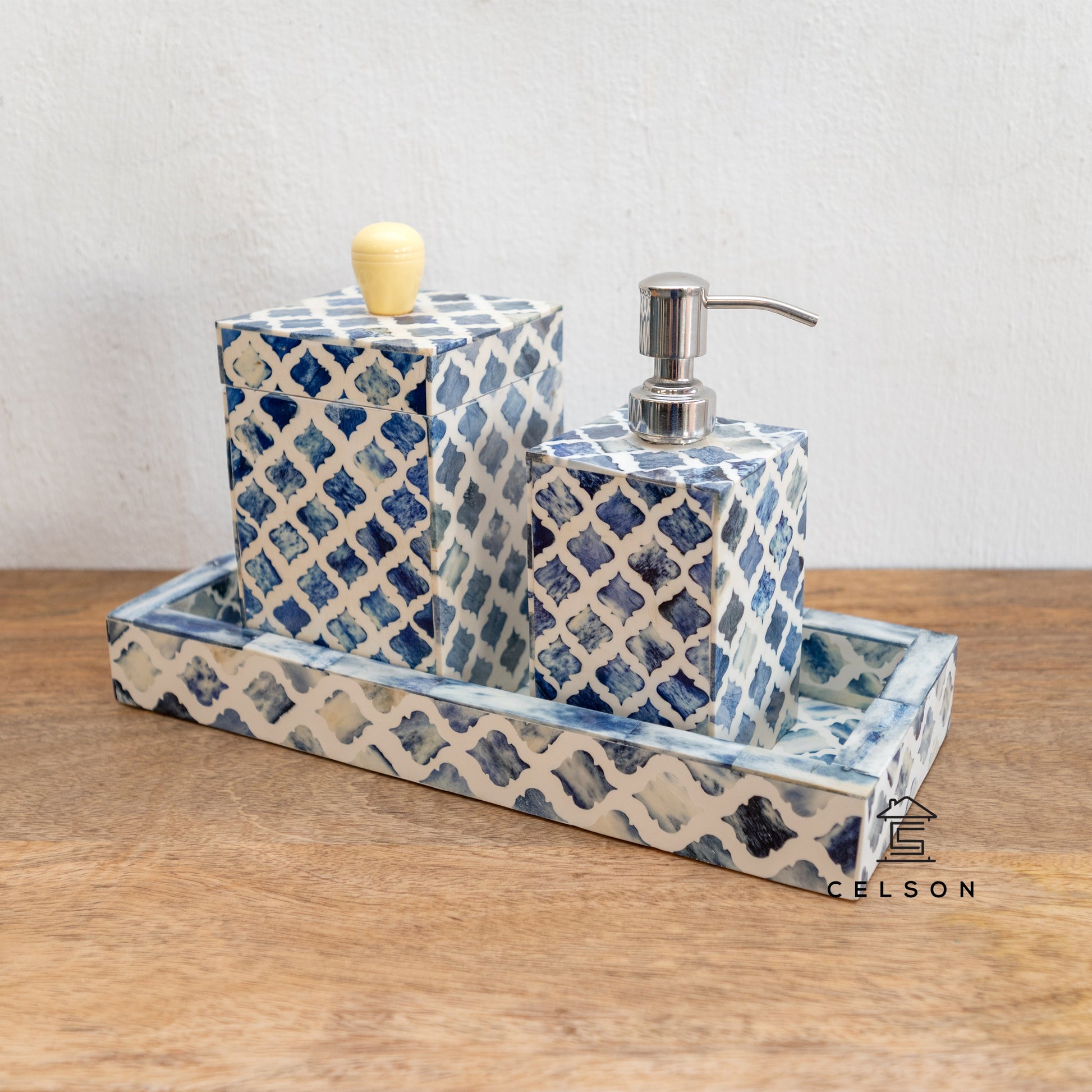 Eva Bone Inlay Vanity Accessories