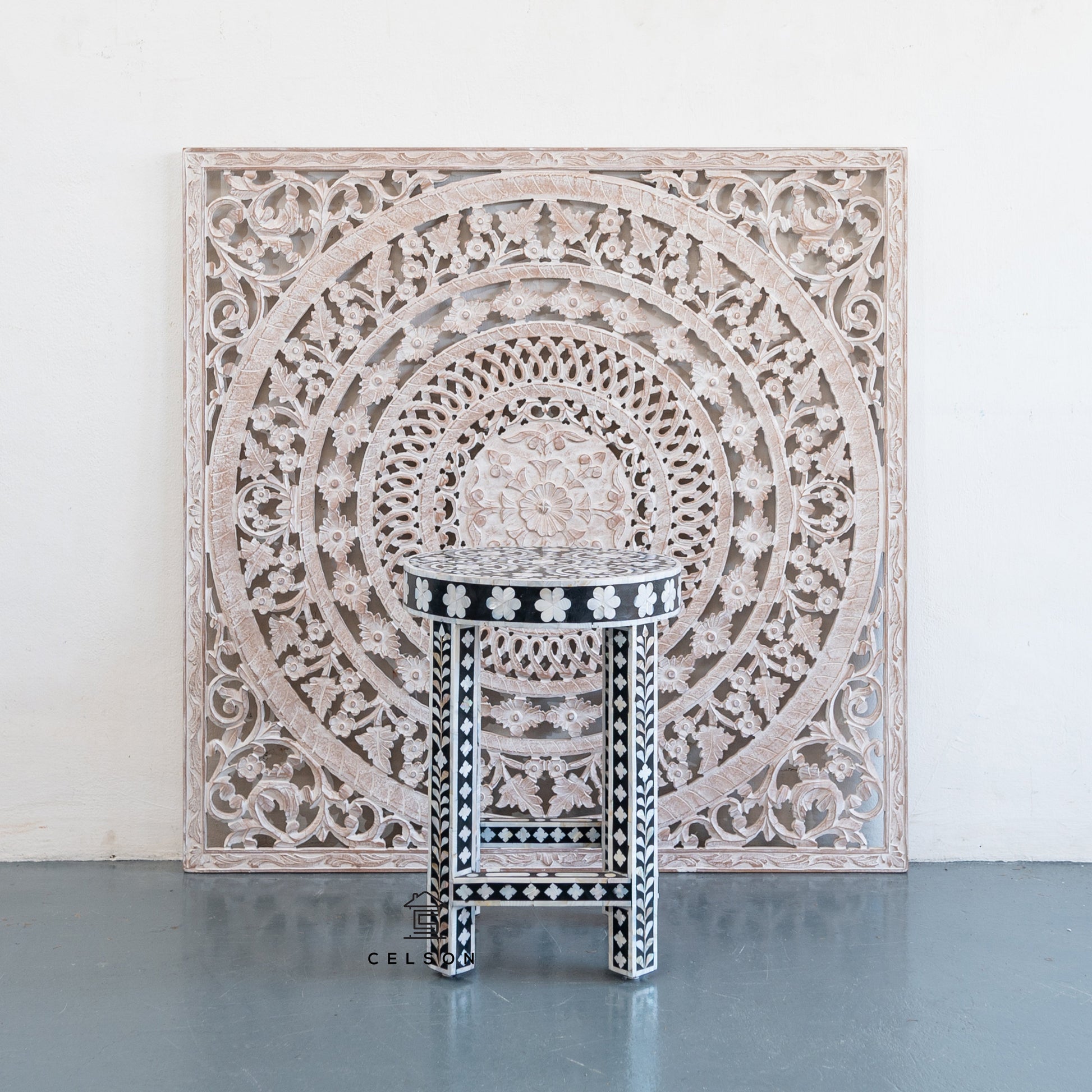 Rian Mother Pearl Inlay Side Table