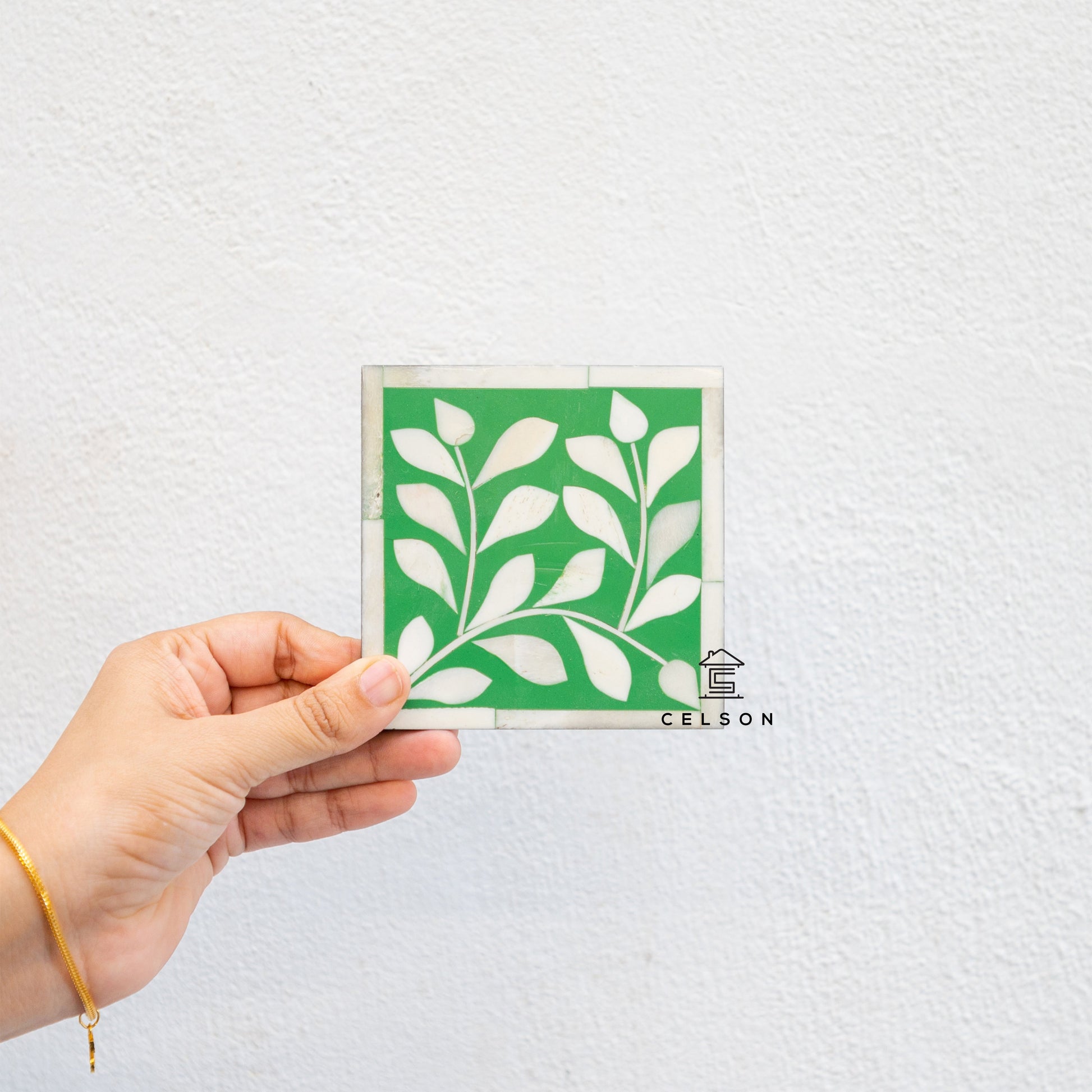 Deena Bone Inlay Coaster