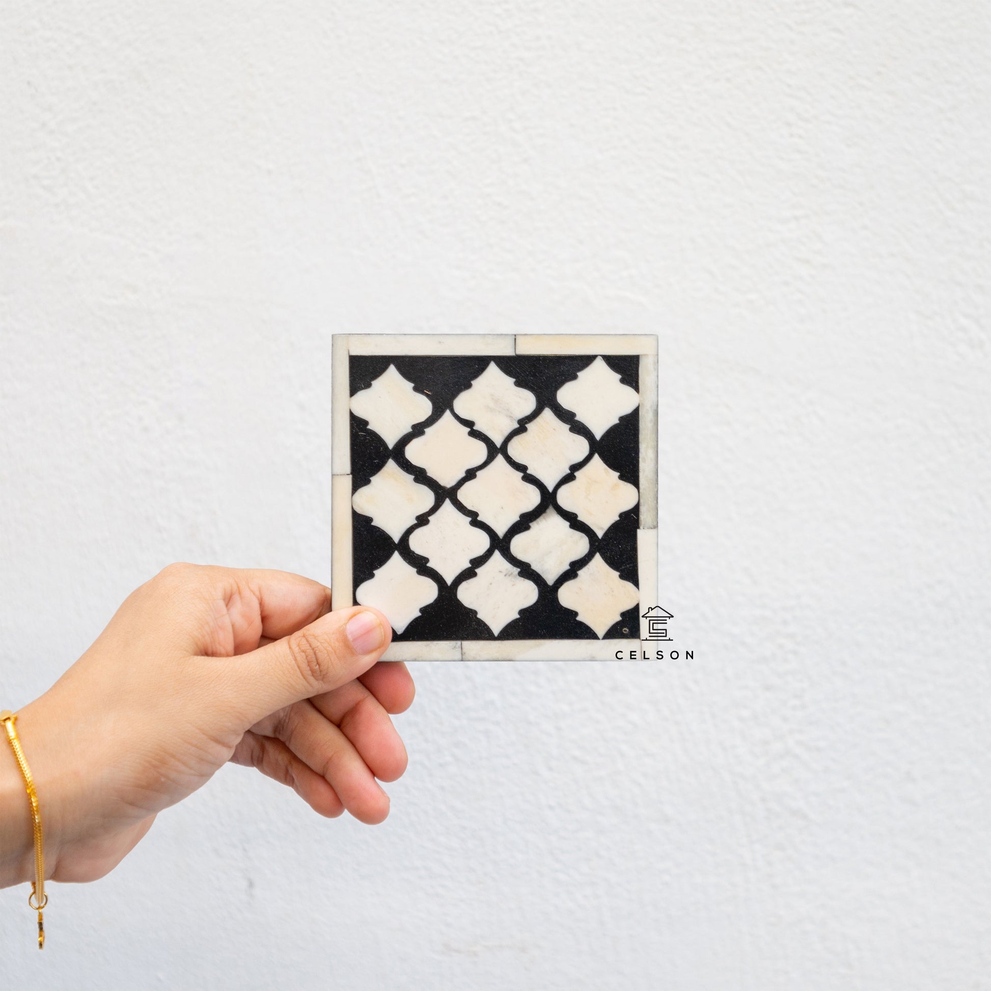 Deena Bone Inlay Coaster