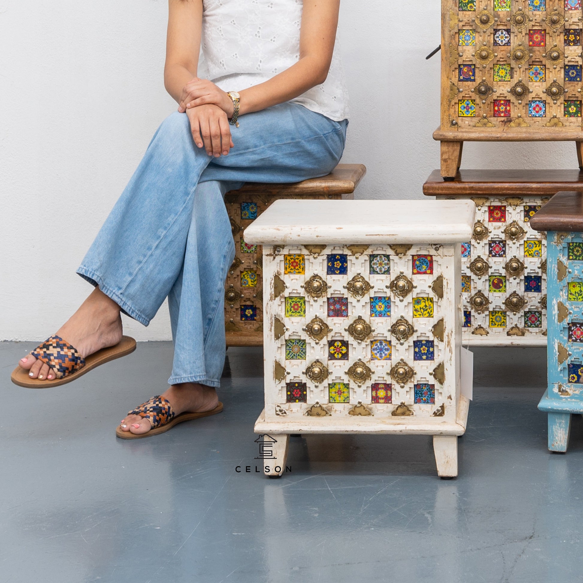 Margo Brass & Tile Trunk