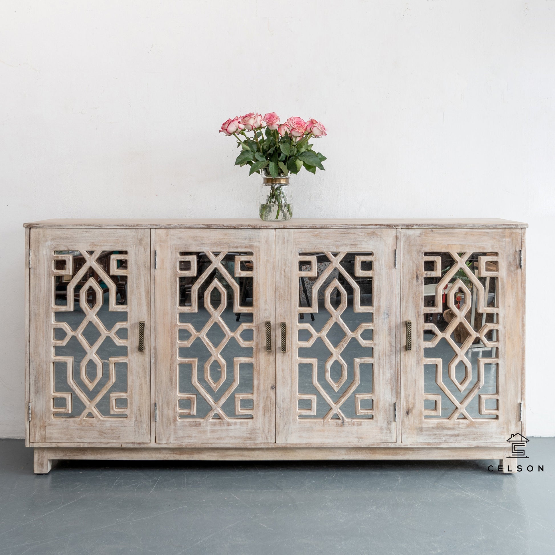 Ayona Hand Carved Sideboard