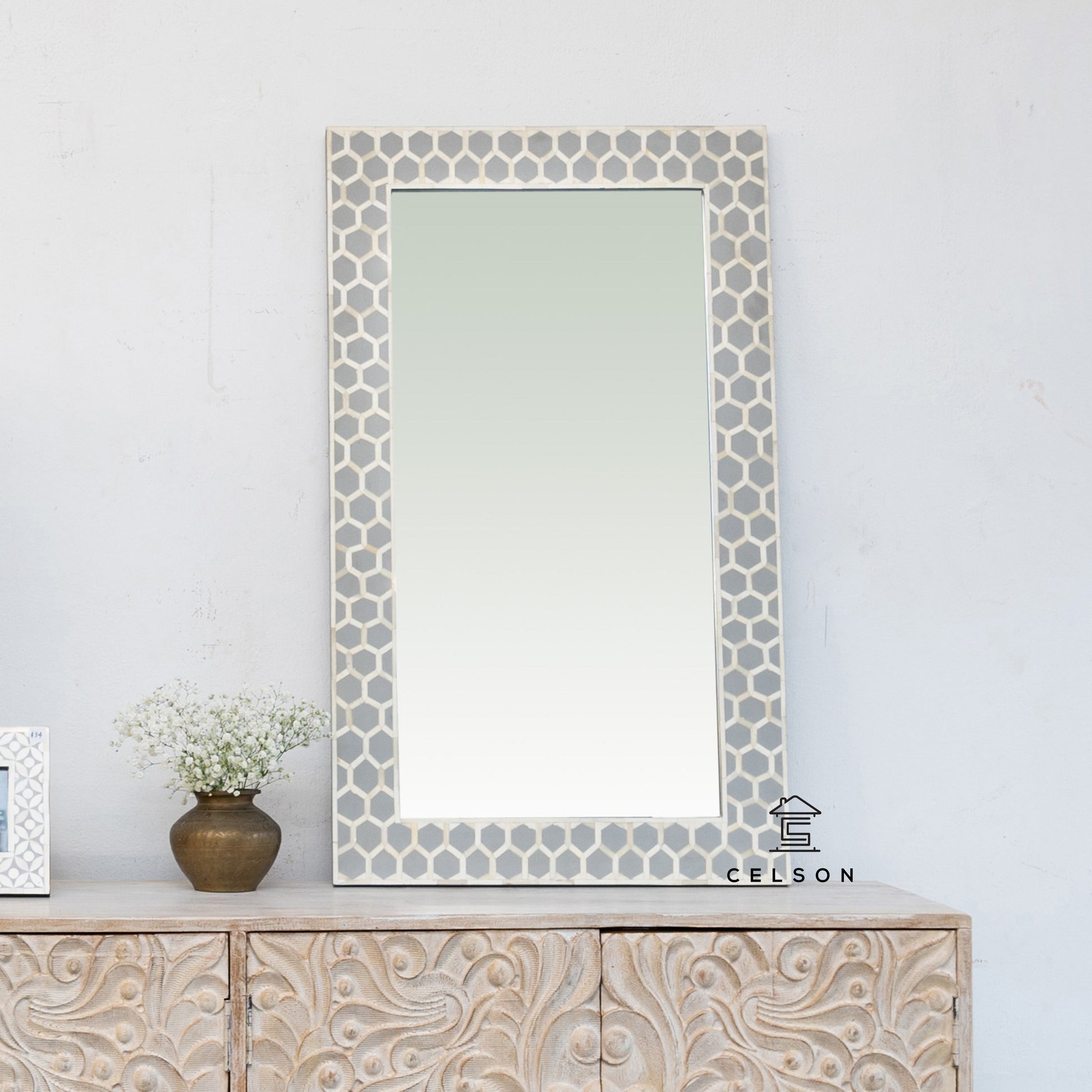 Lewis Bone Inlay Mirror