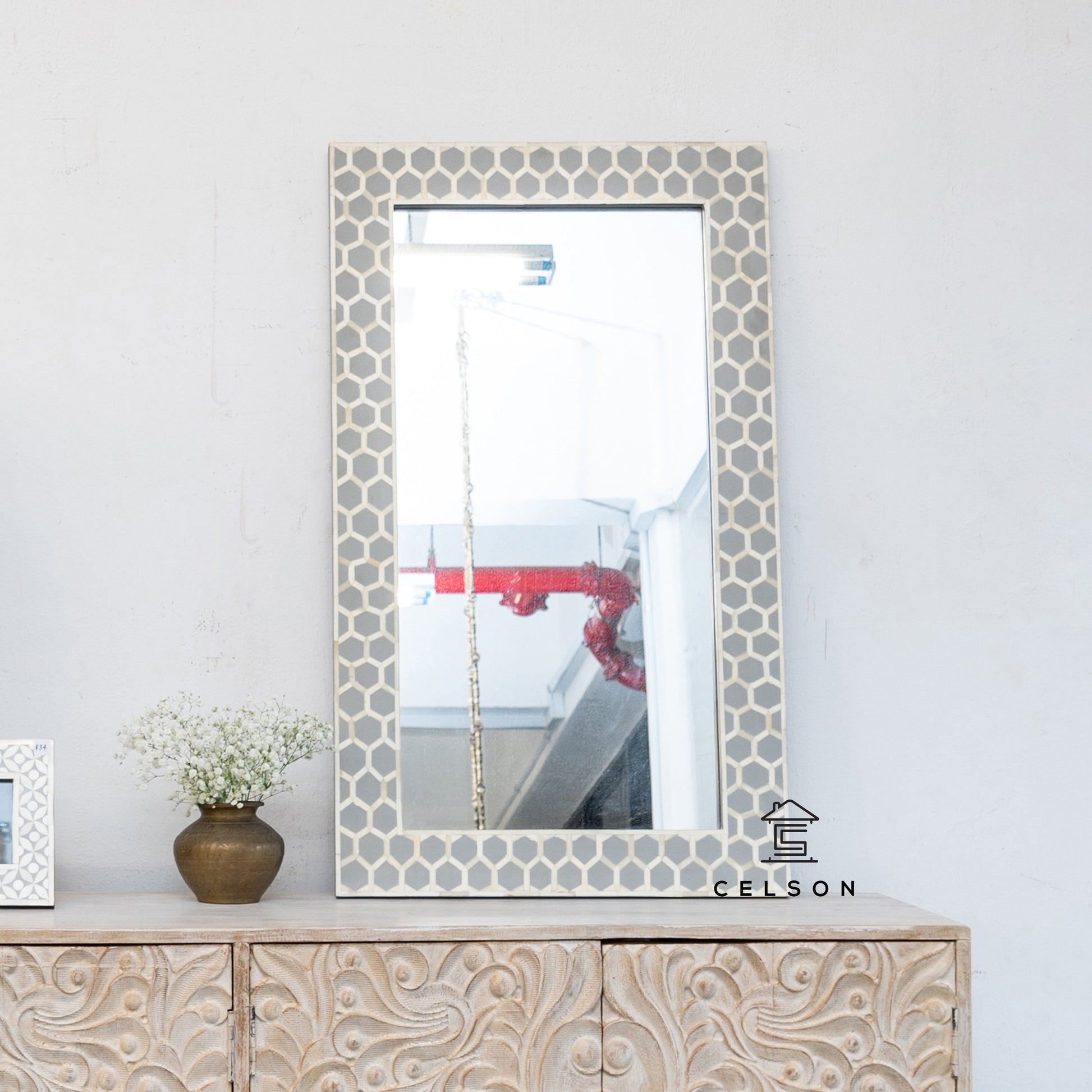 Lewis Bone Inlay Mirror