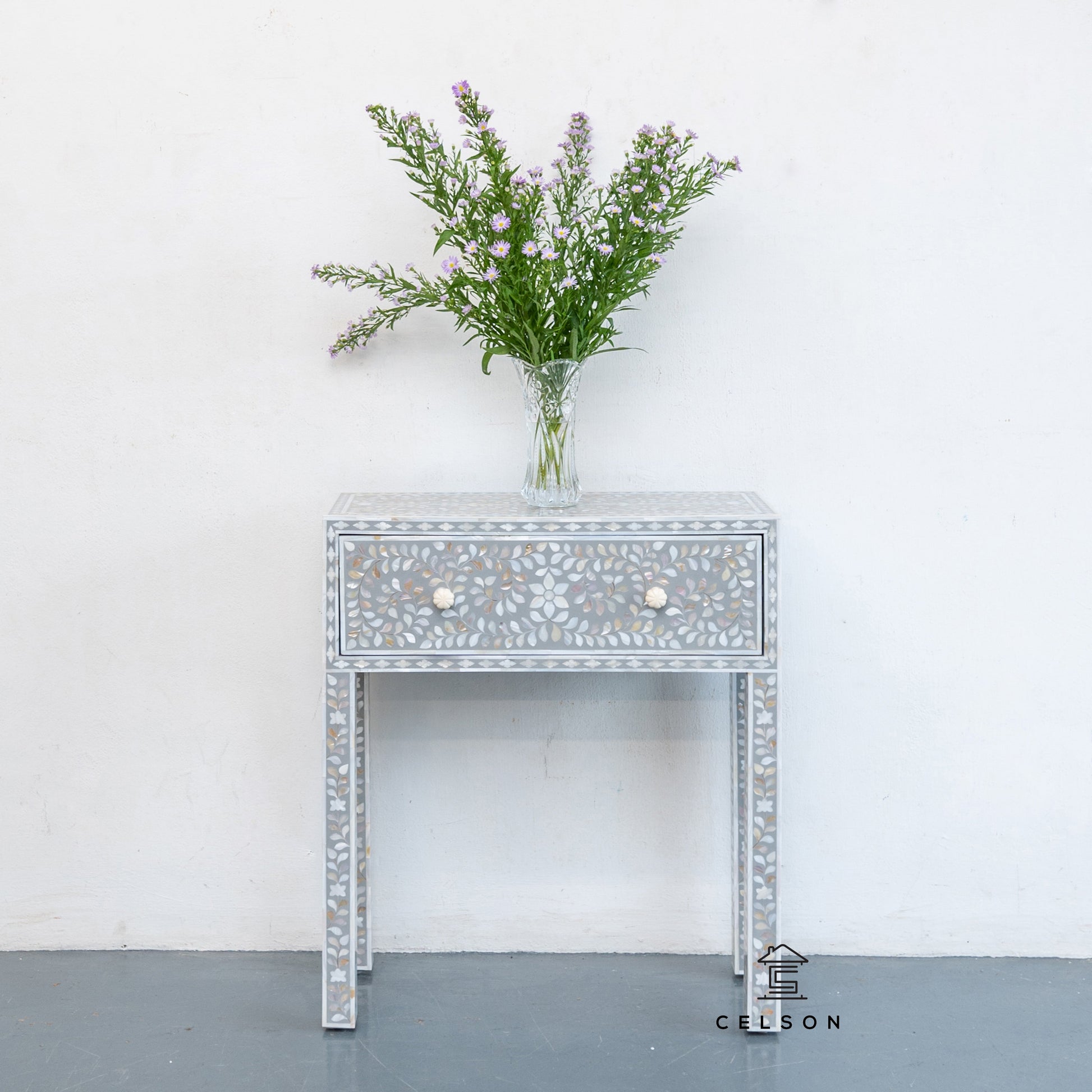 Elle Mother of Pearl Inlay Console Table