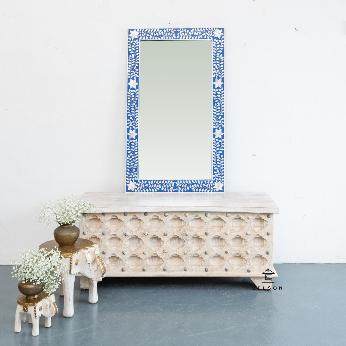 Heidi Mother of Pearl Inlay Mirror