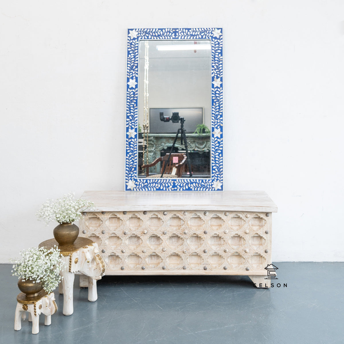 Heidi Mother of Pearl Inlay Mirror