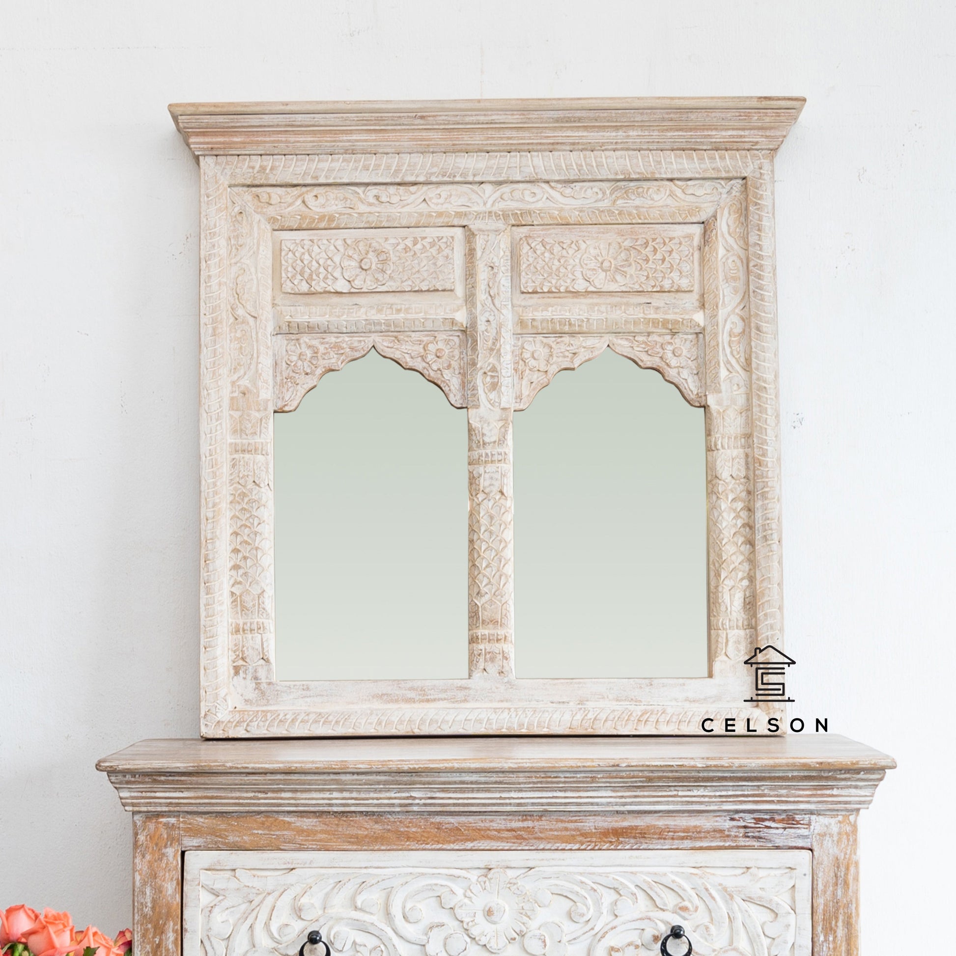 Aayan Hand Carved Mirror