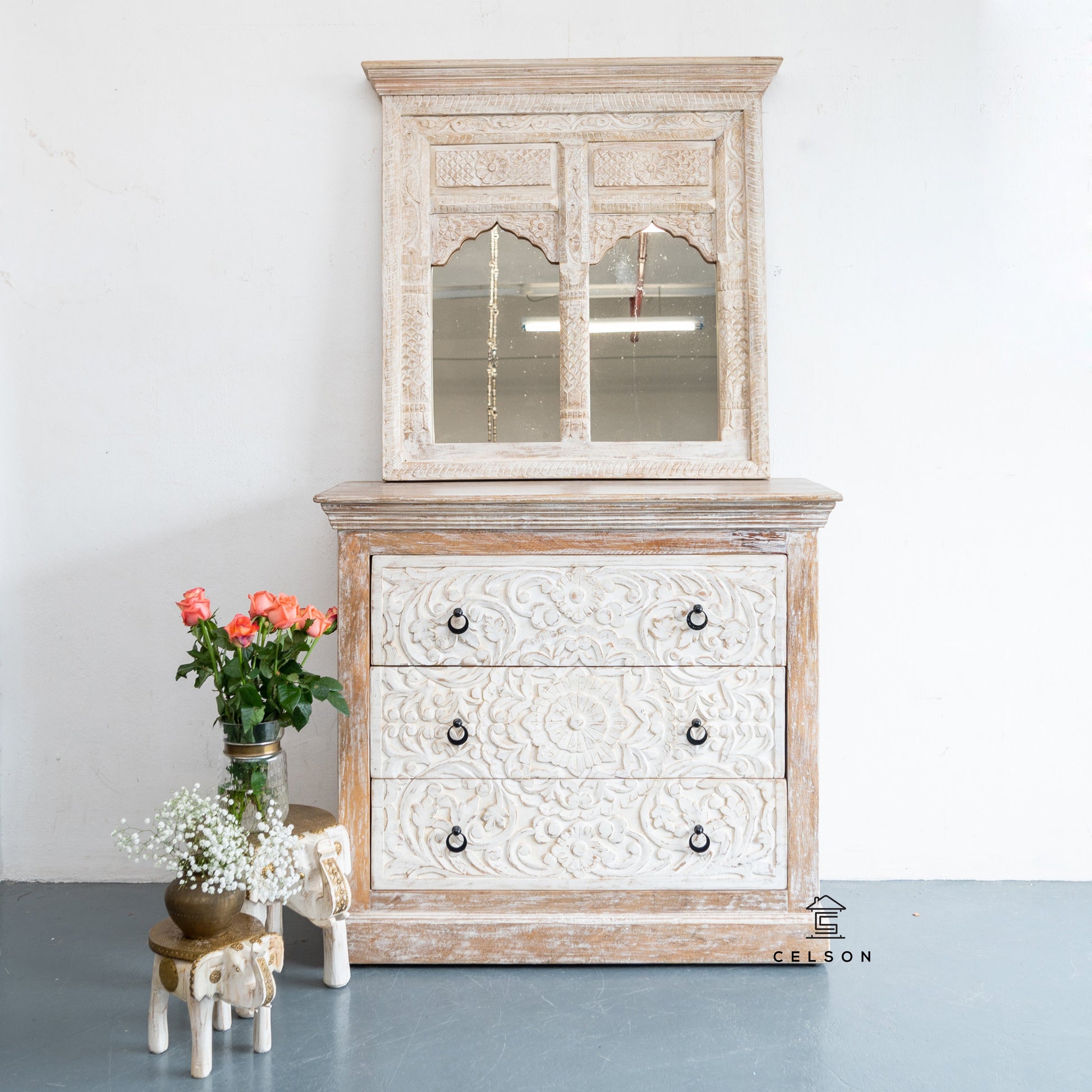 Aayan Hand Carved Mirror