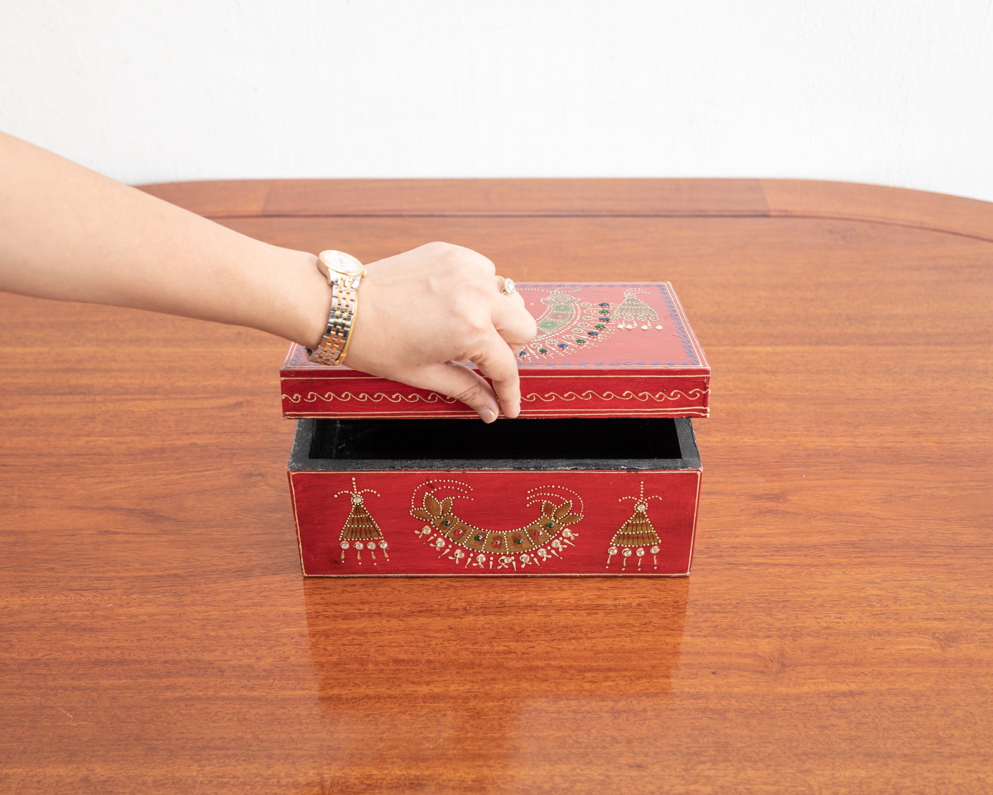 Nisha Hand Painted Wooden Box