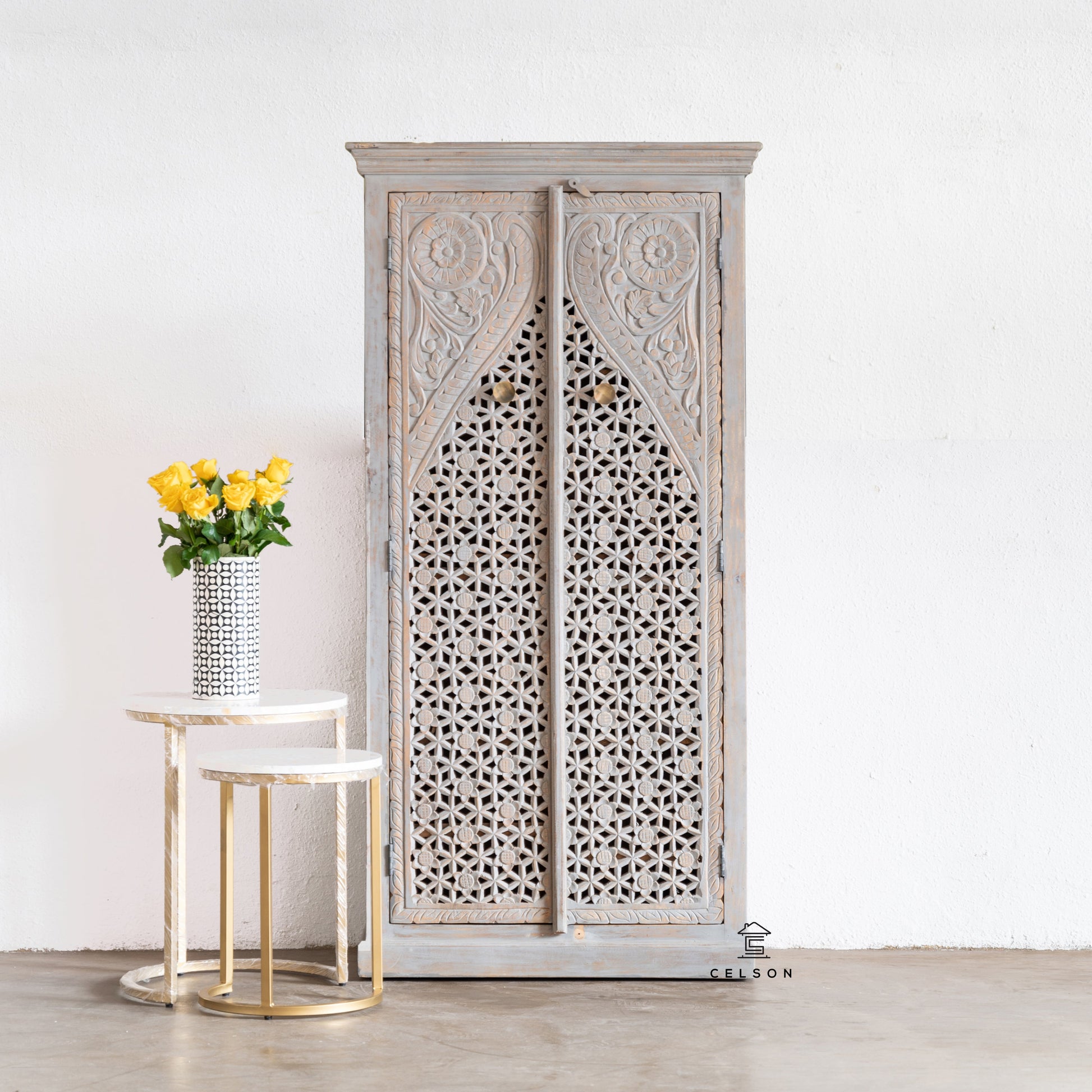 Herry Hand Carved Almirah