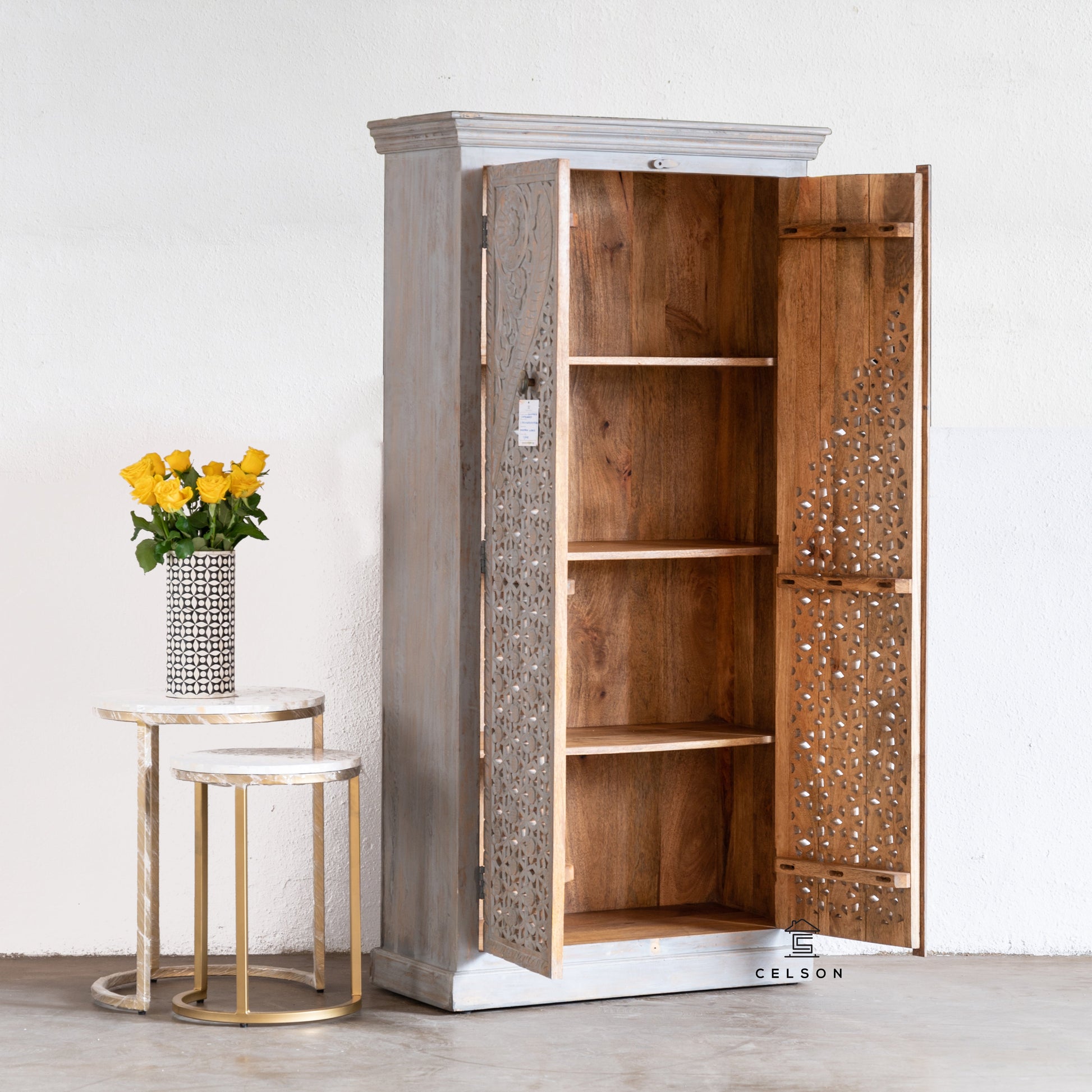 Herry Hand Carved Almirah