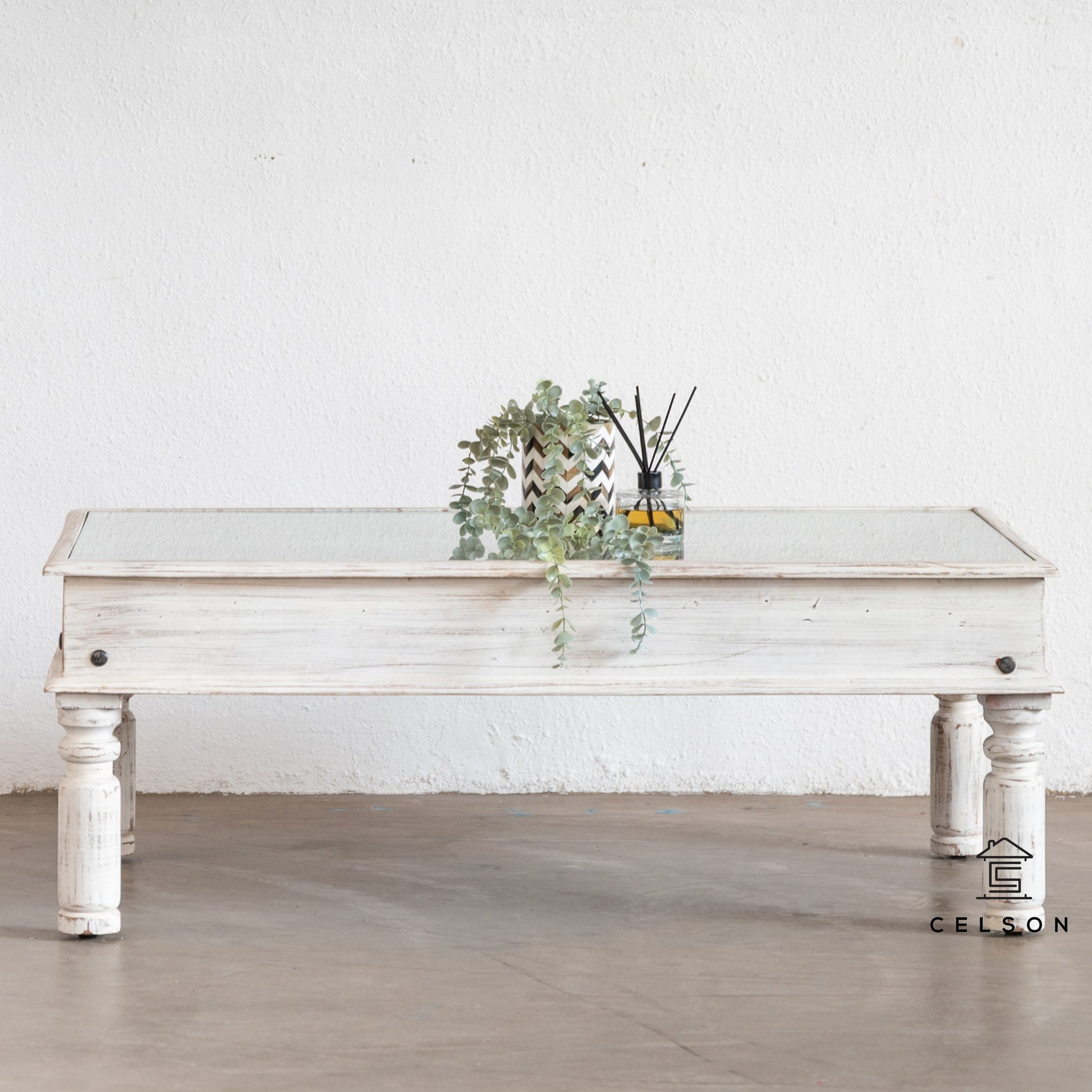 Milan Carved Tile Coffee Table