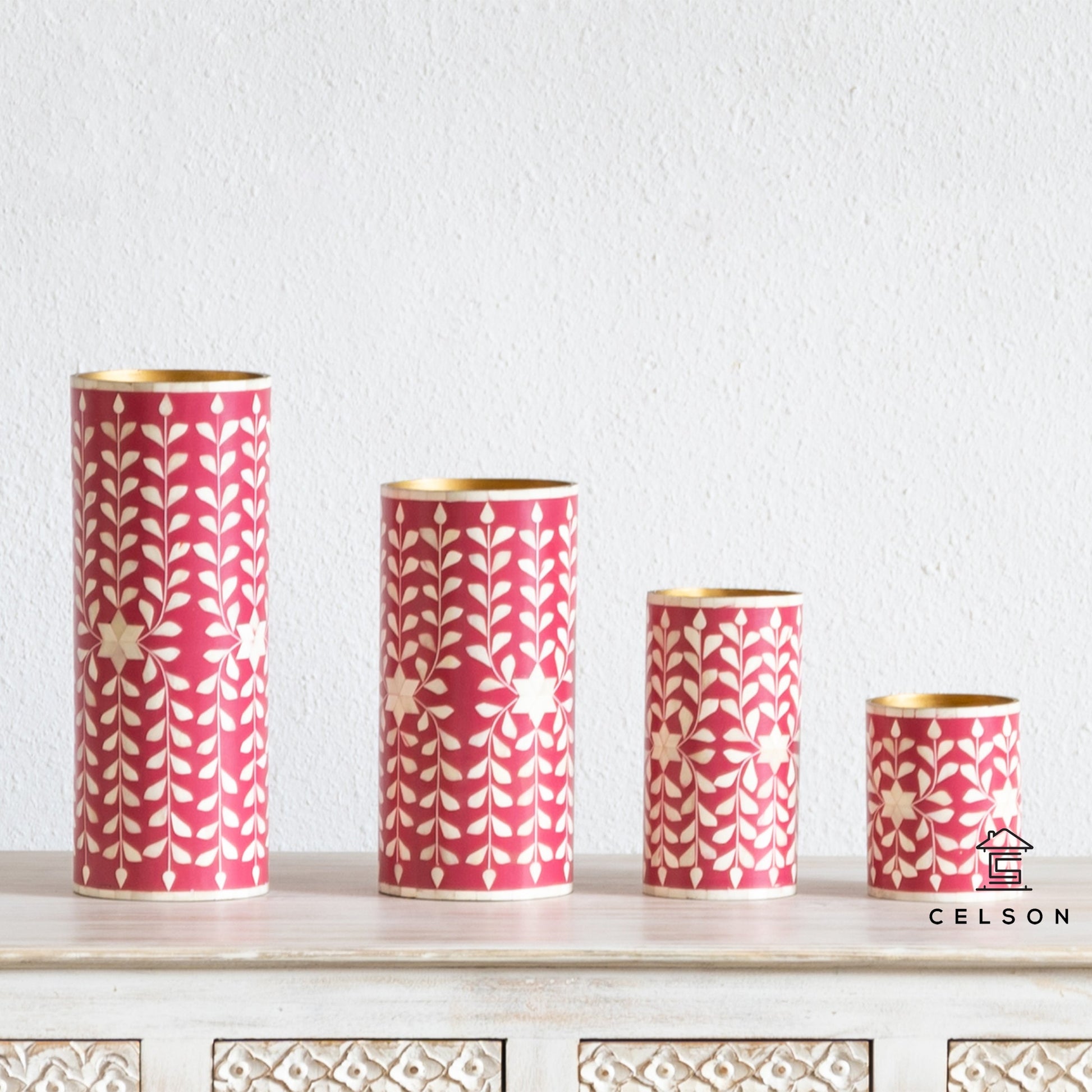 Omni Bone Inlay Vase