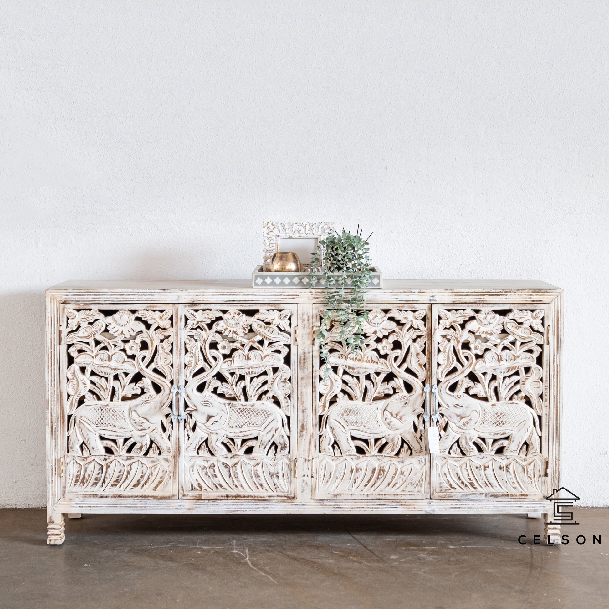 Rachel Hand Carved Wooden Buffet