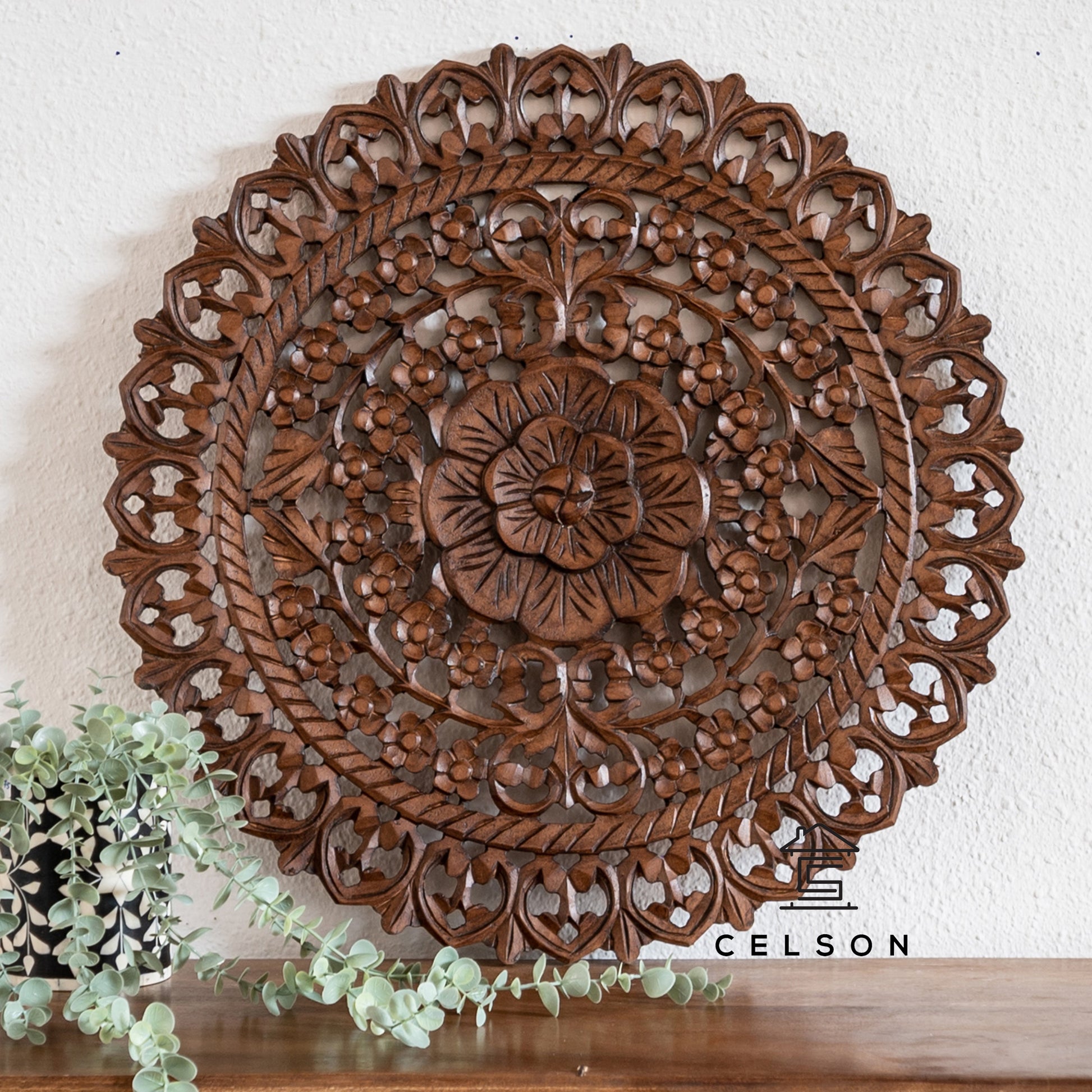 Niama Carved Wall Panel