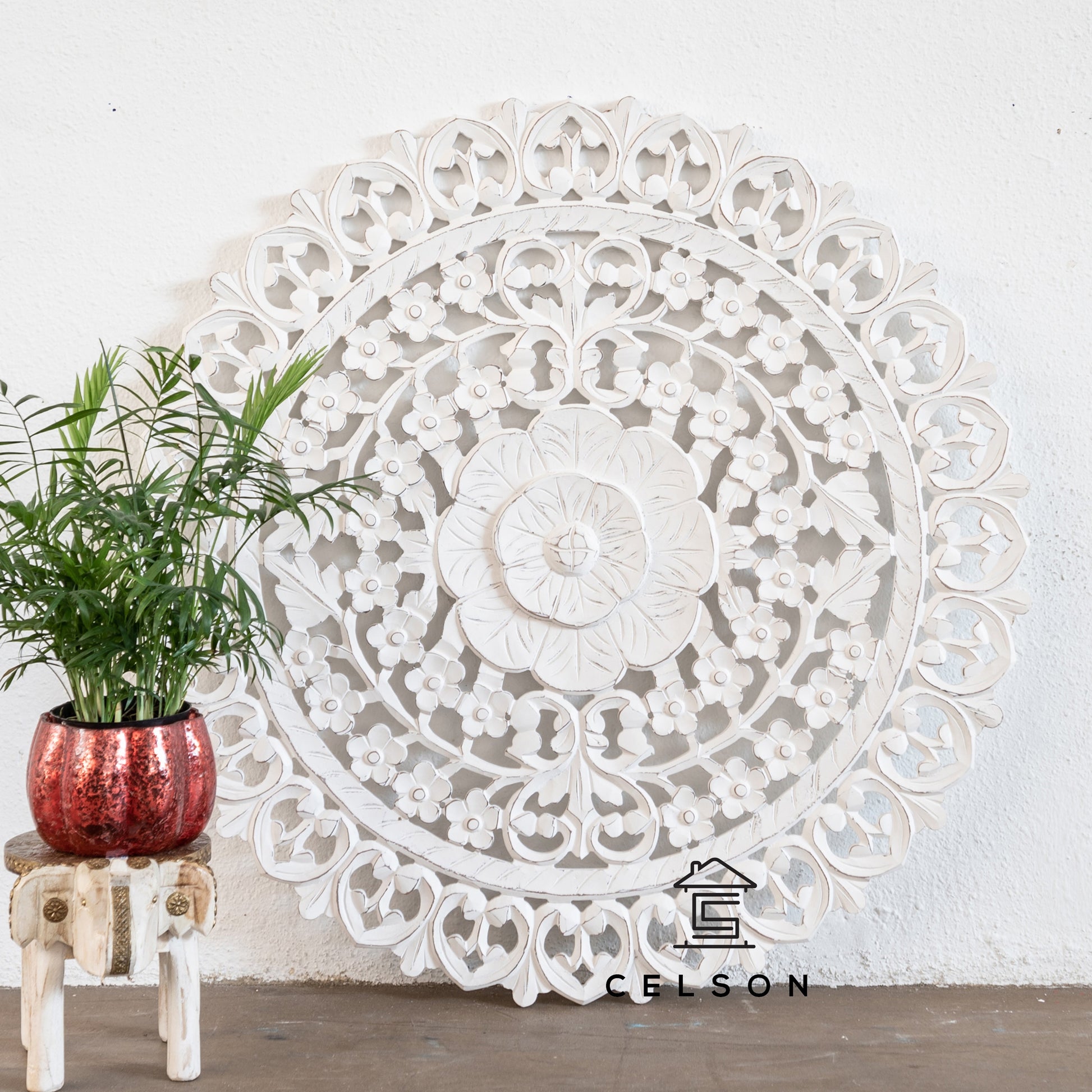 Niama Carved Wall Panel 90cm