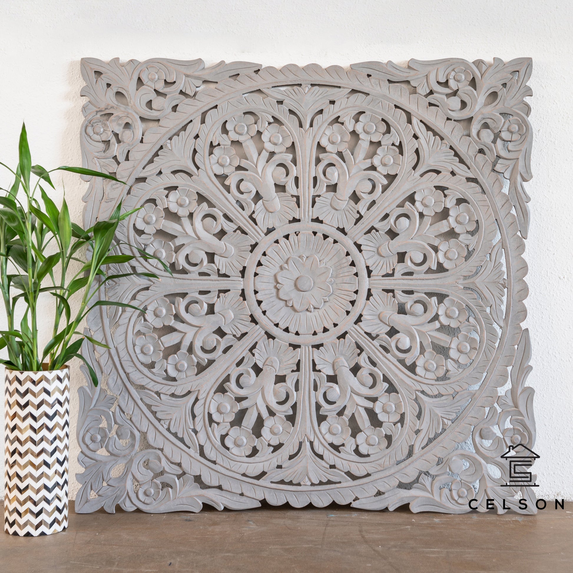 Cibu Carved Wall Panel