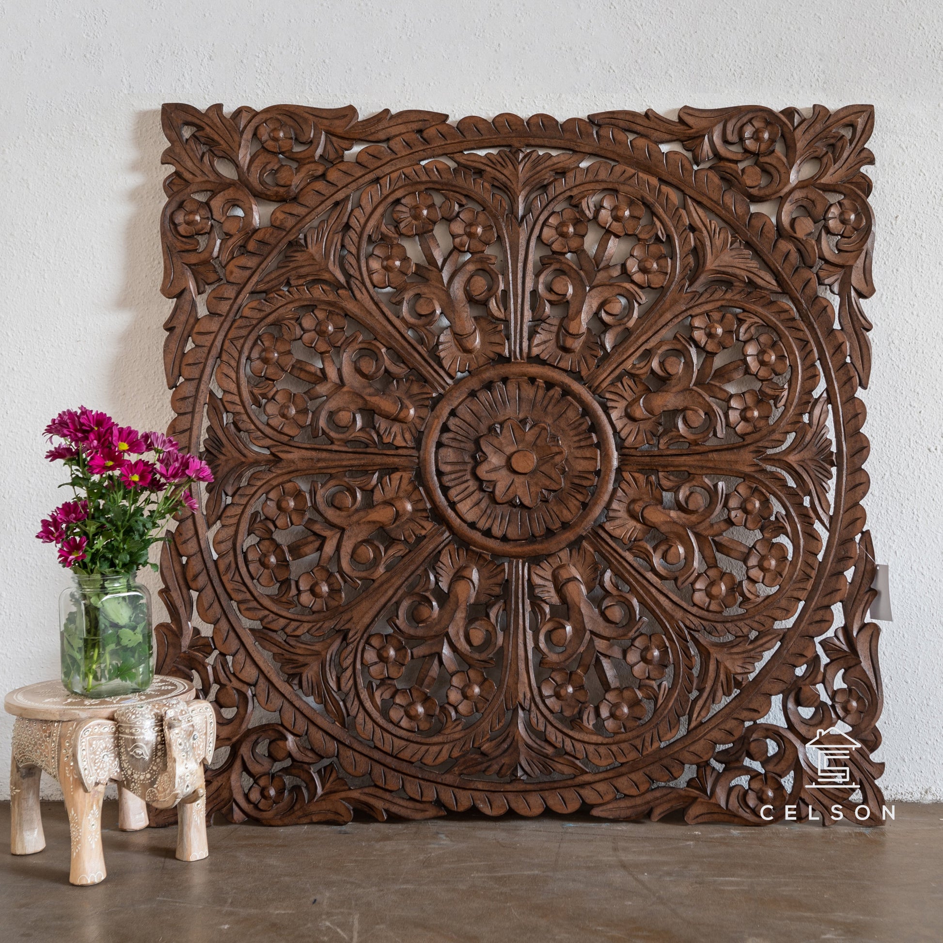 Cibu Carved Wall Panel