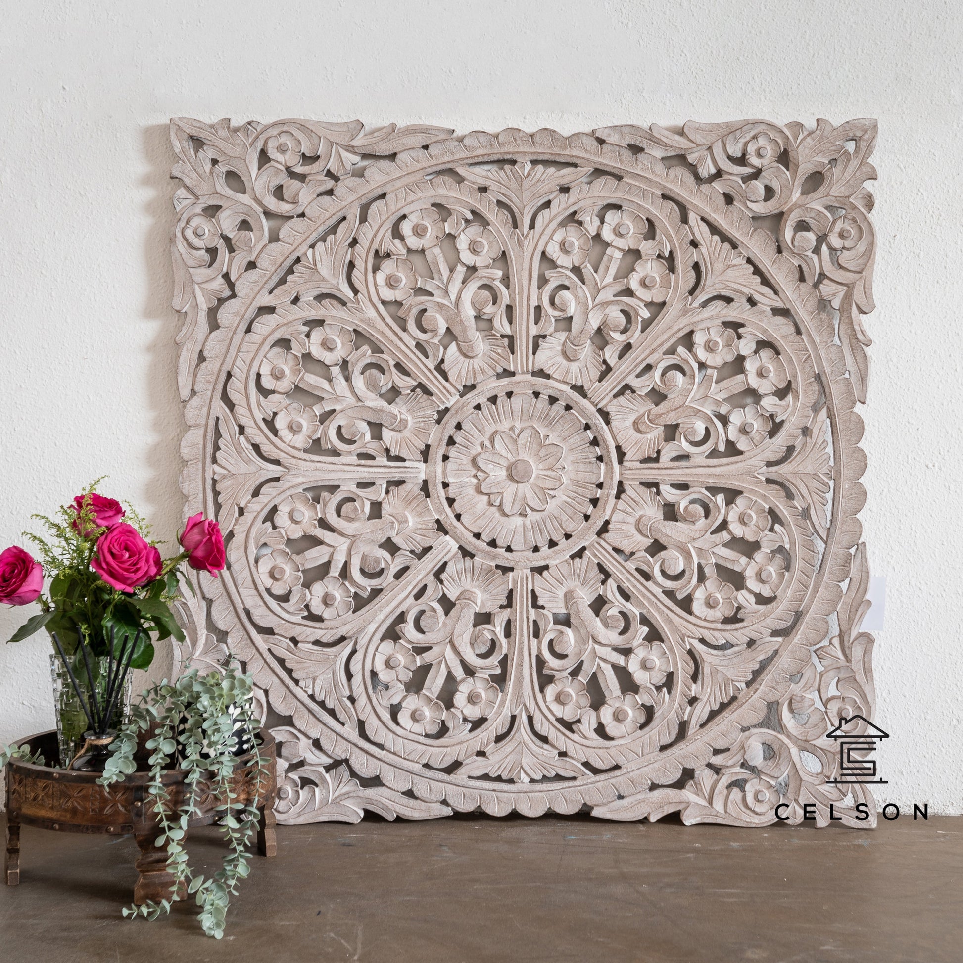 Cibu Carved Wall Panel