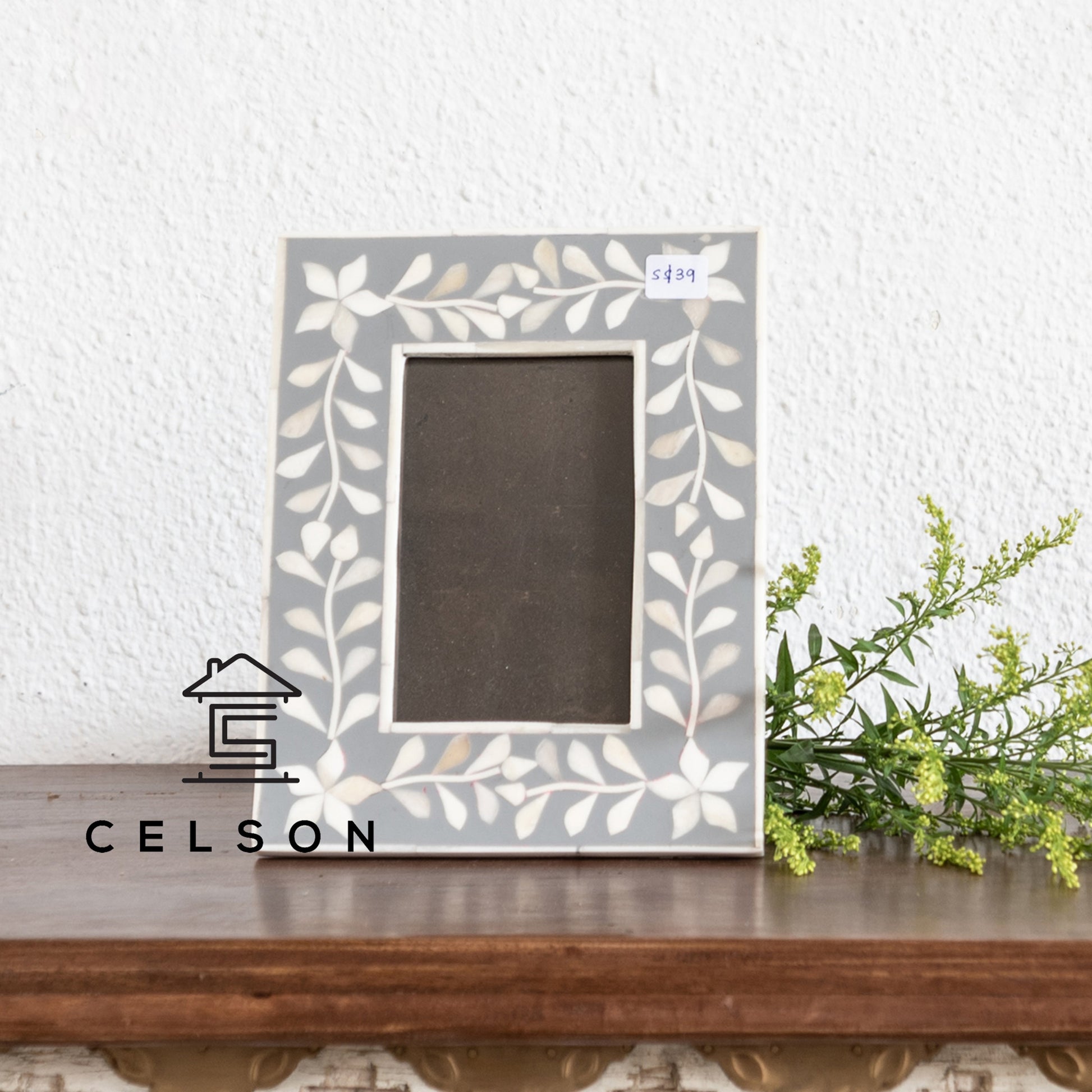 Penne Bone Inlay Photo Frame