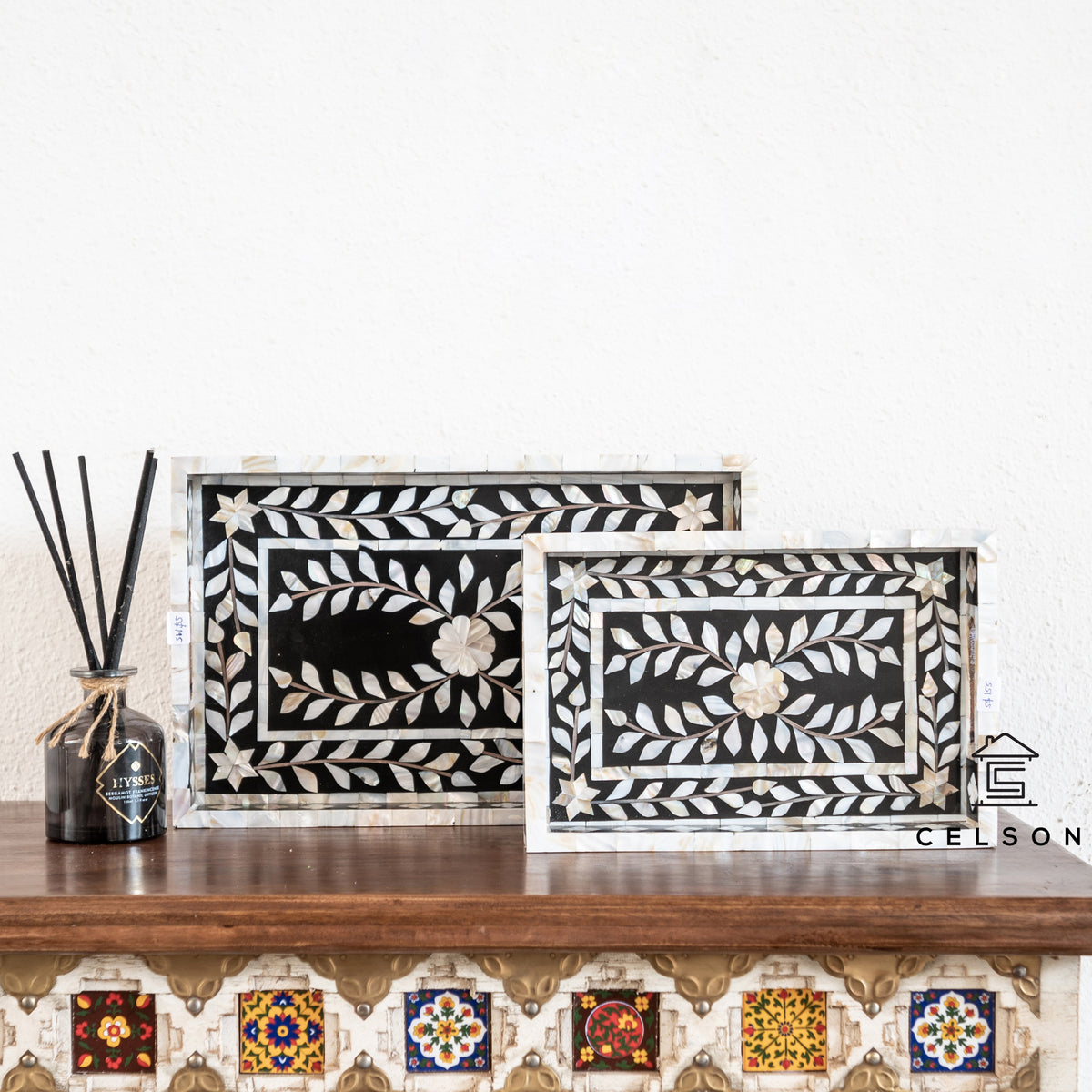 Gus Mother of Pearl Inlay Tray